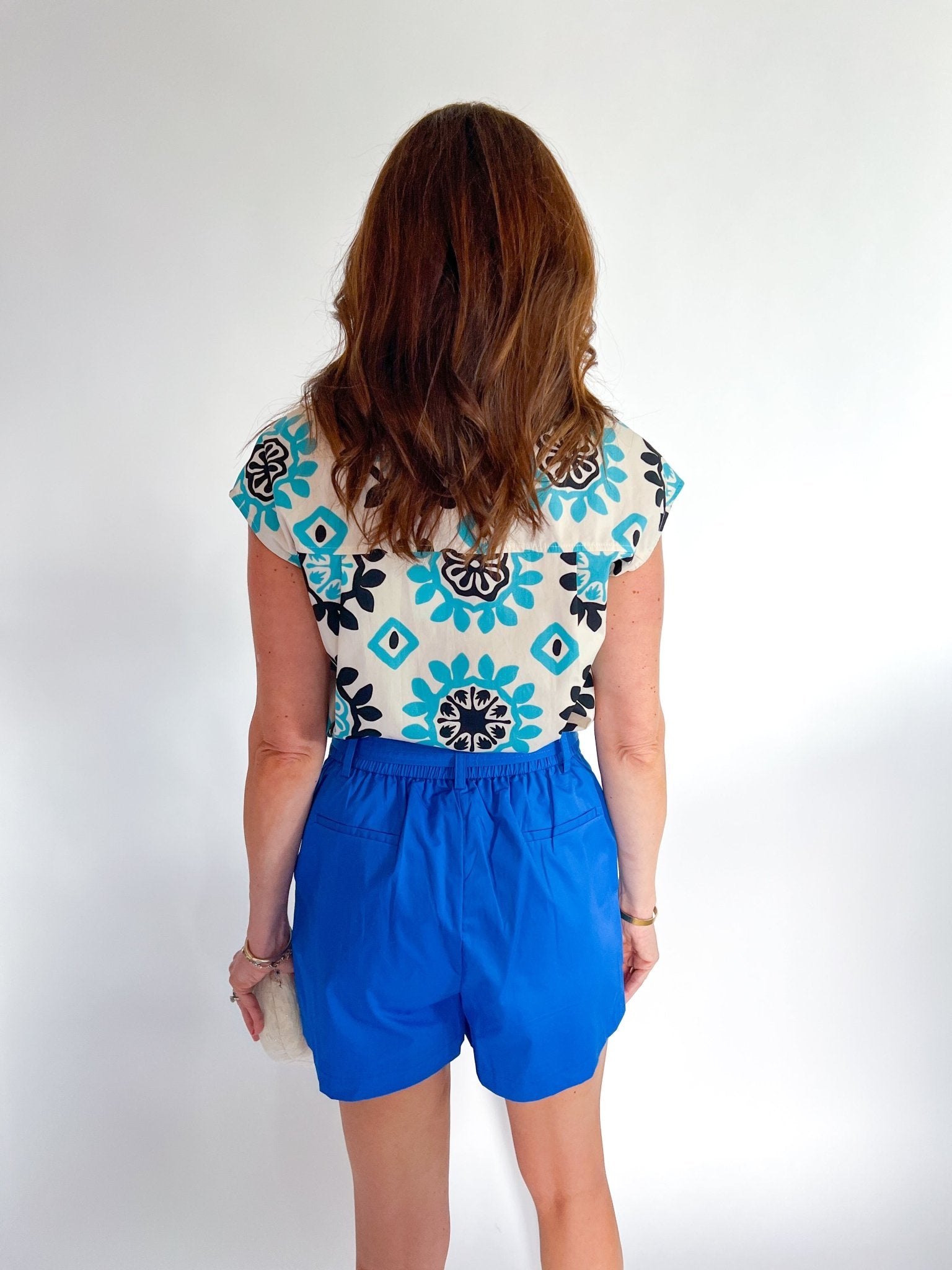 Rope Trim Pleated Shorts - Swoon Boutique New Orleans