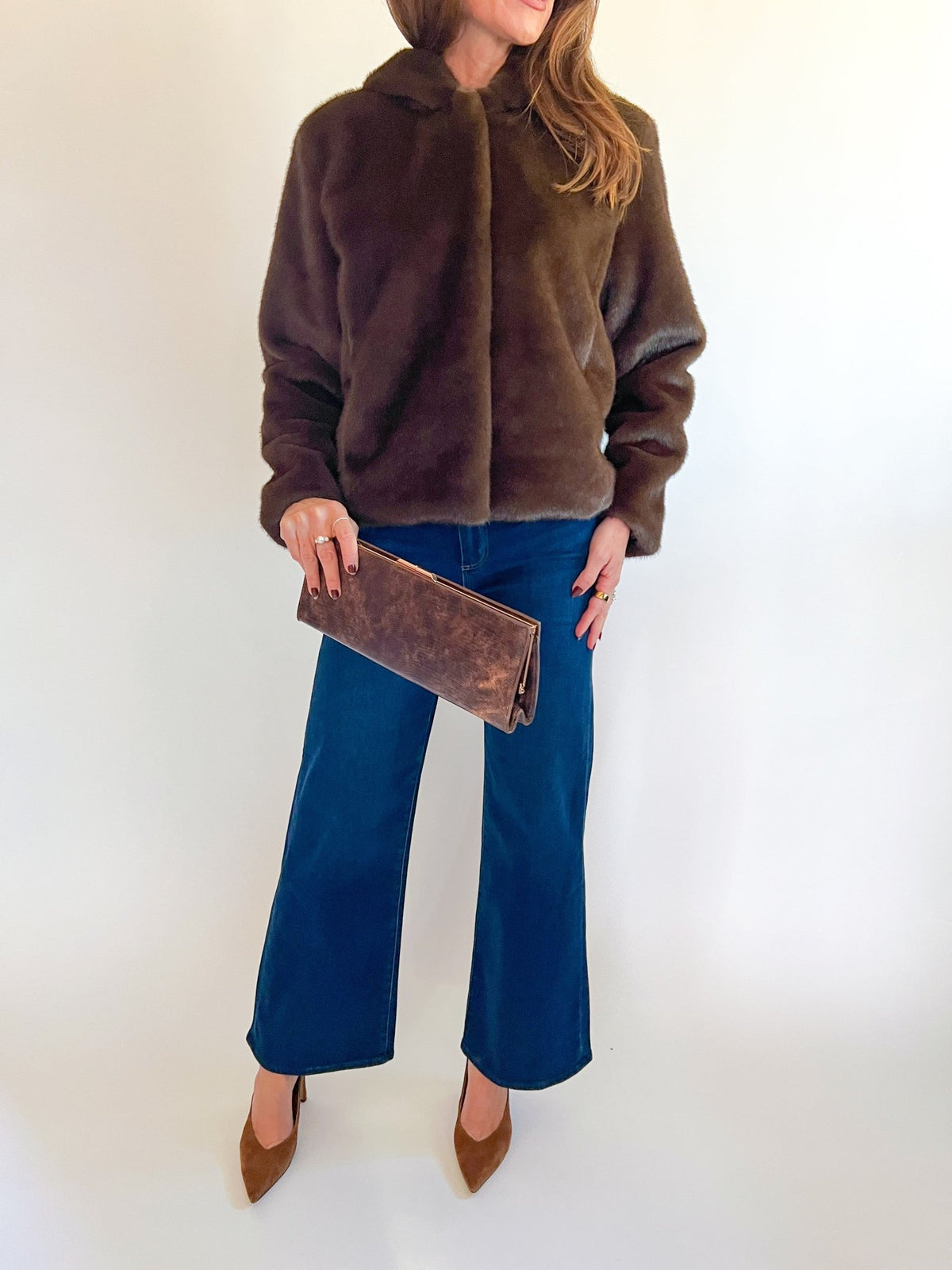 Saskia Faux Fur Jacket - Swoon Boutique New Orleans
