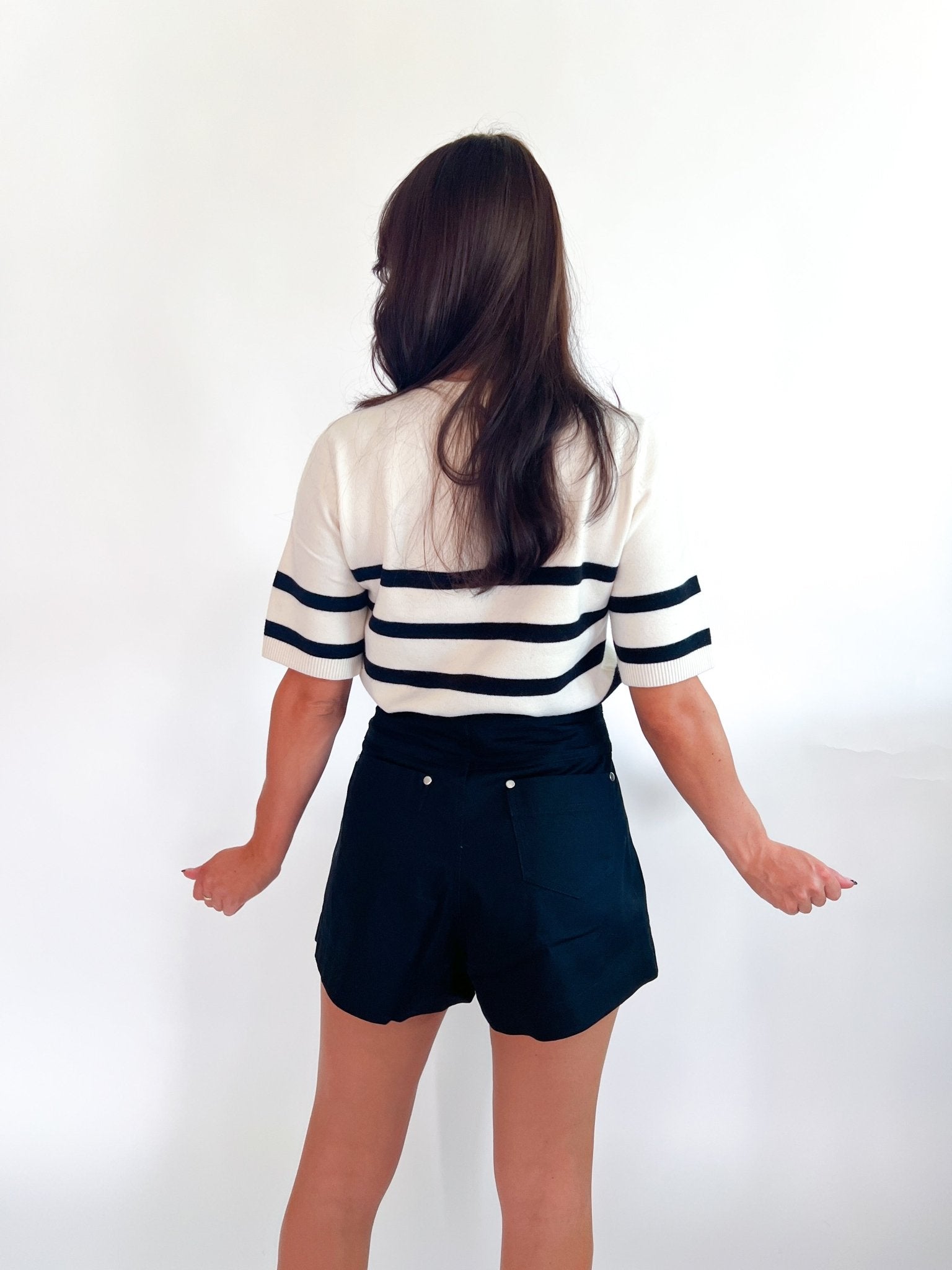 Sloane Knit Short Sleeve Stripe - Swoon Boutique New Orleans