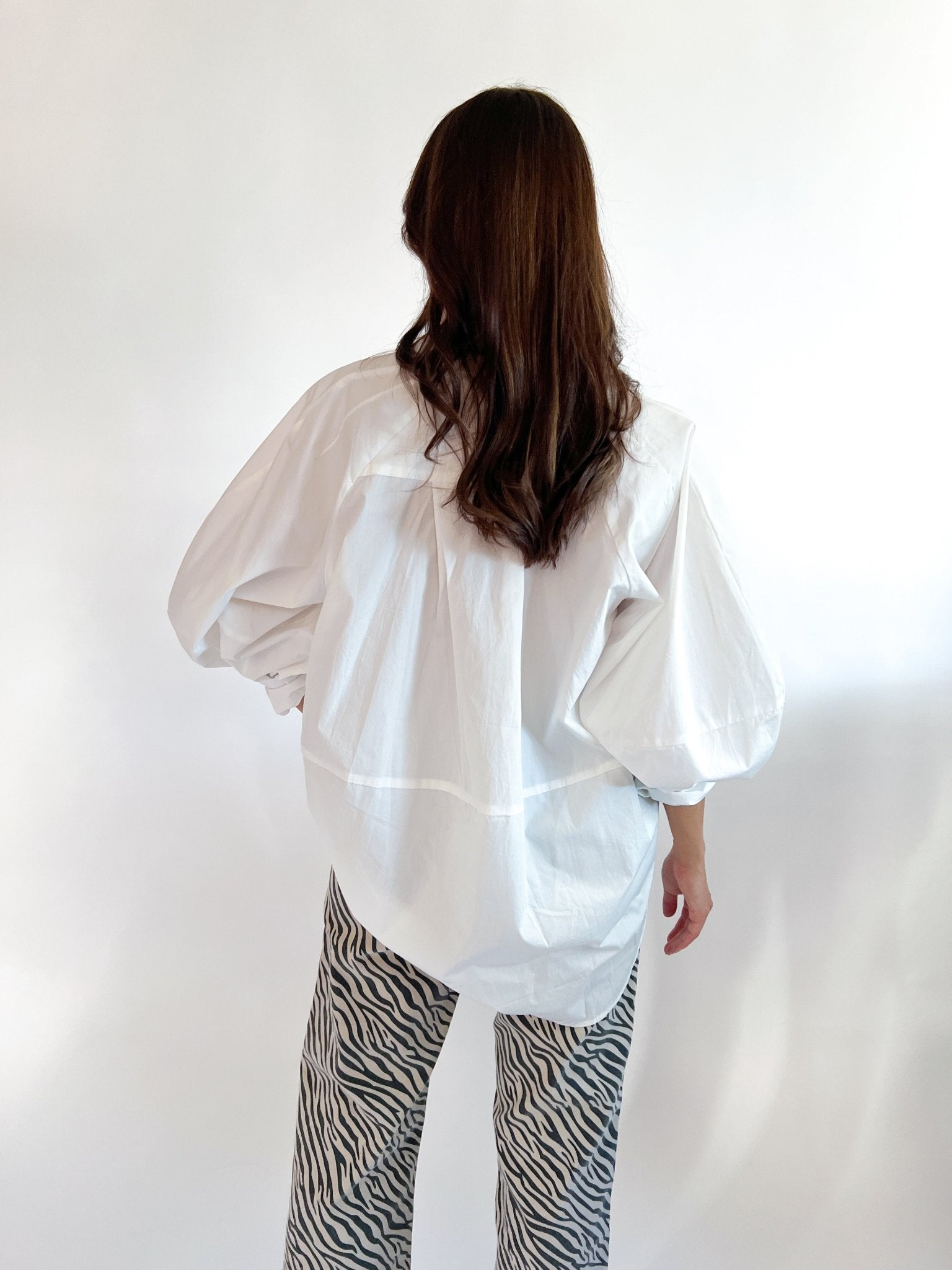 Solid Balloon Sleeve Shirt - Swoon Boutique New Orleans