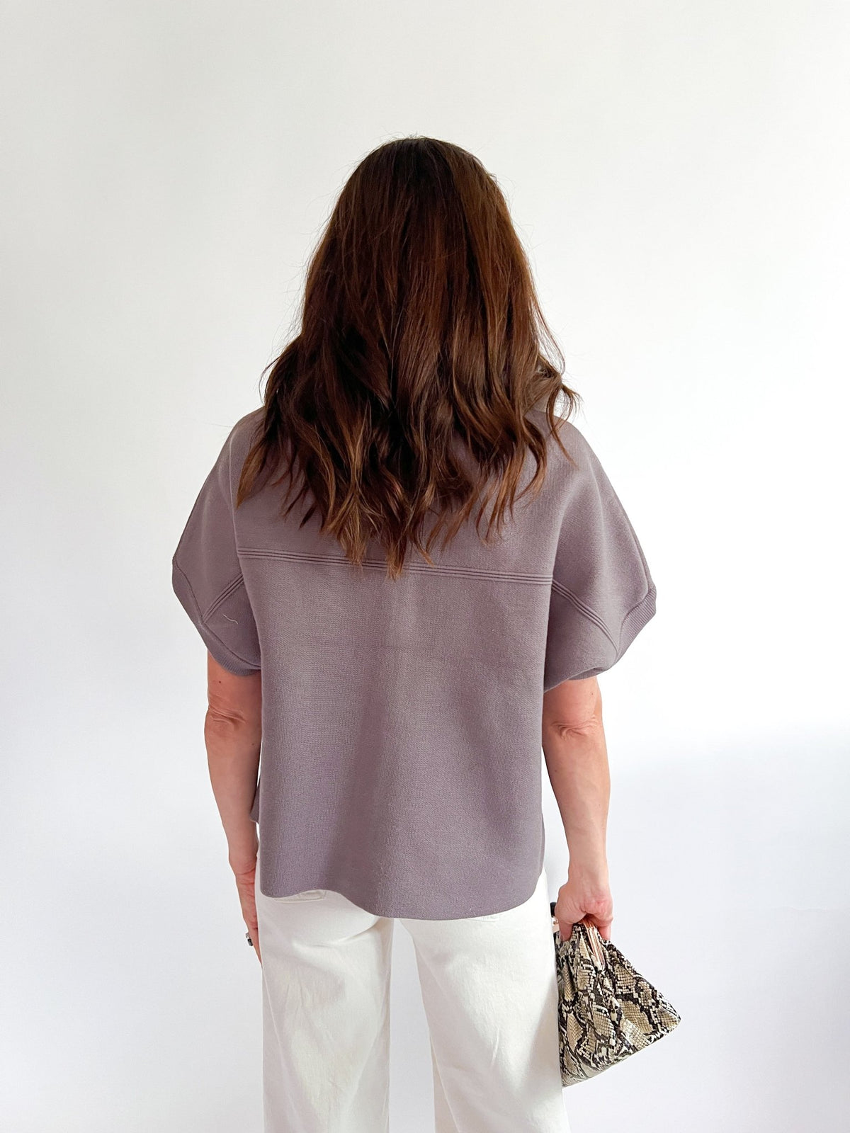 Stone Faux Fur Trim Cardigan - Swoon Boutique New Orleans