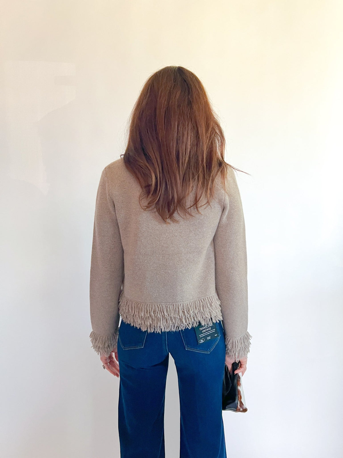 Suede Fringe Trim Cardigan - Swoon Boutique New Orleans