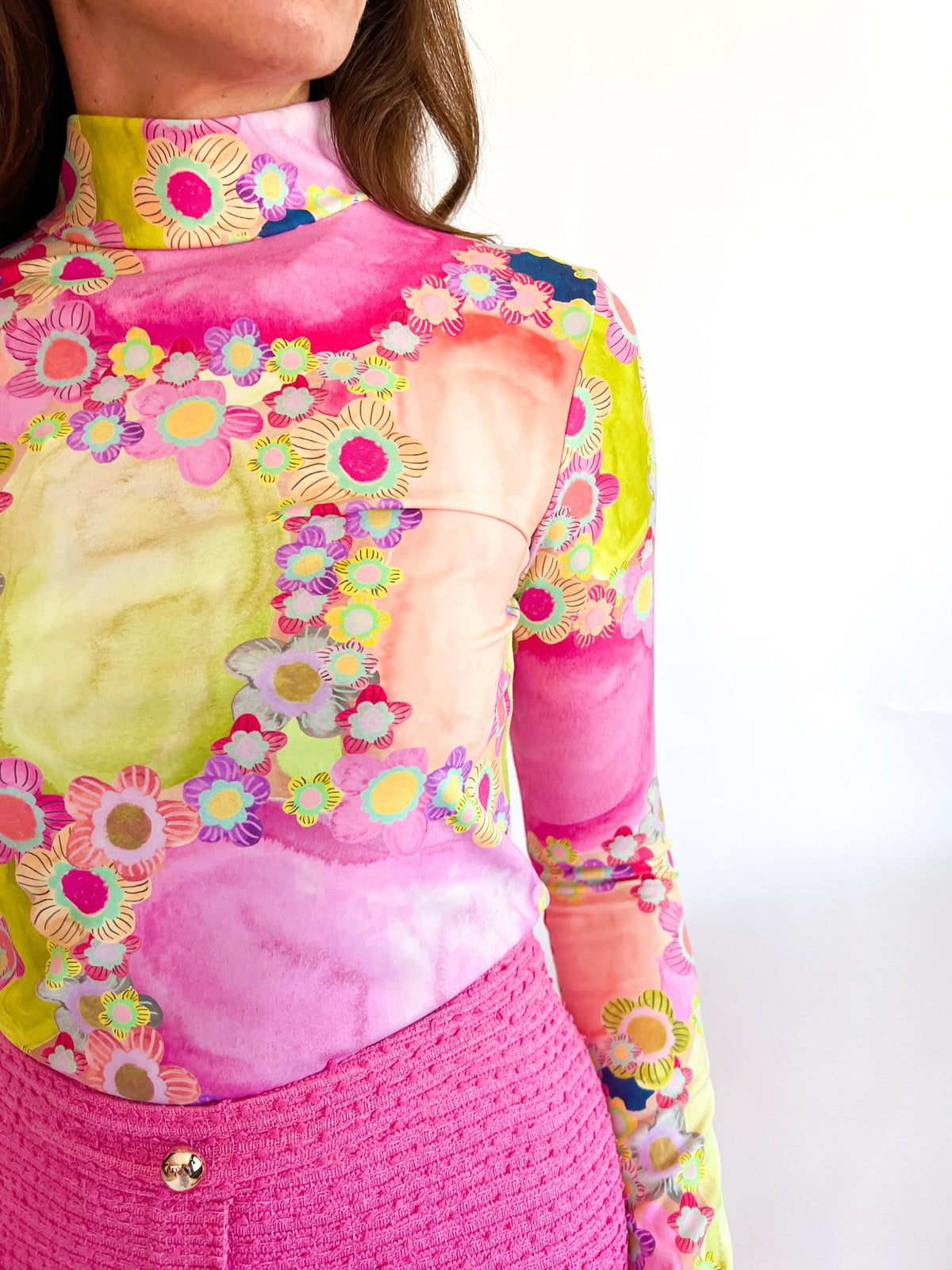 Sunflare Fitted Turtleneck Top - Swoon Boutique New Orleans