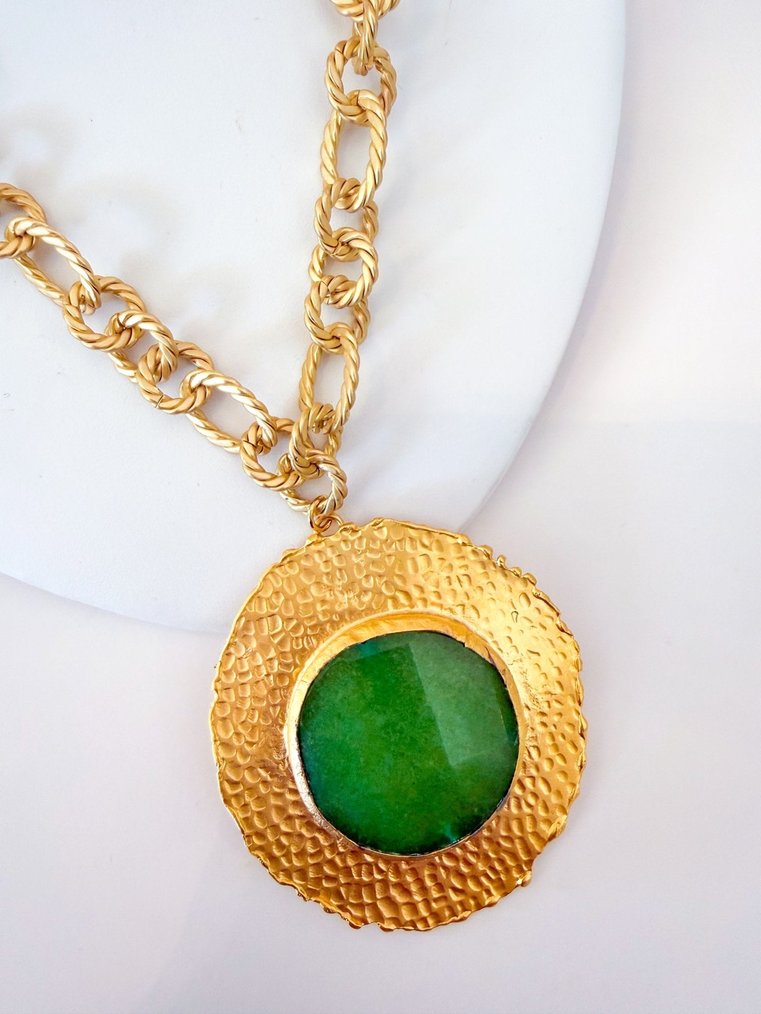 Suzanne Twisted Rope And Gemstone Bezel - Swoon Boutique New Orleans