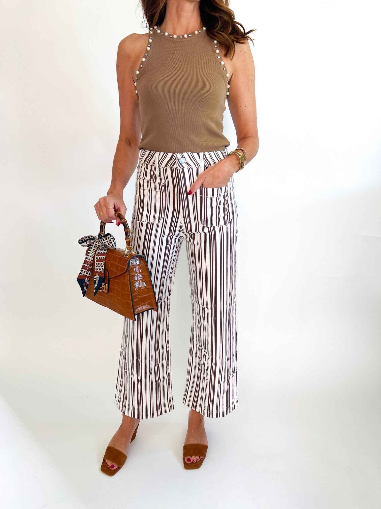 The Pearl Embellished Sweater Tank - Swoon Boutique New Orleans
