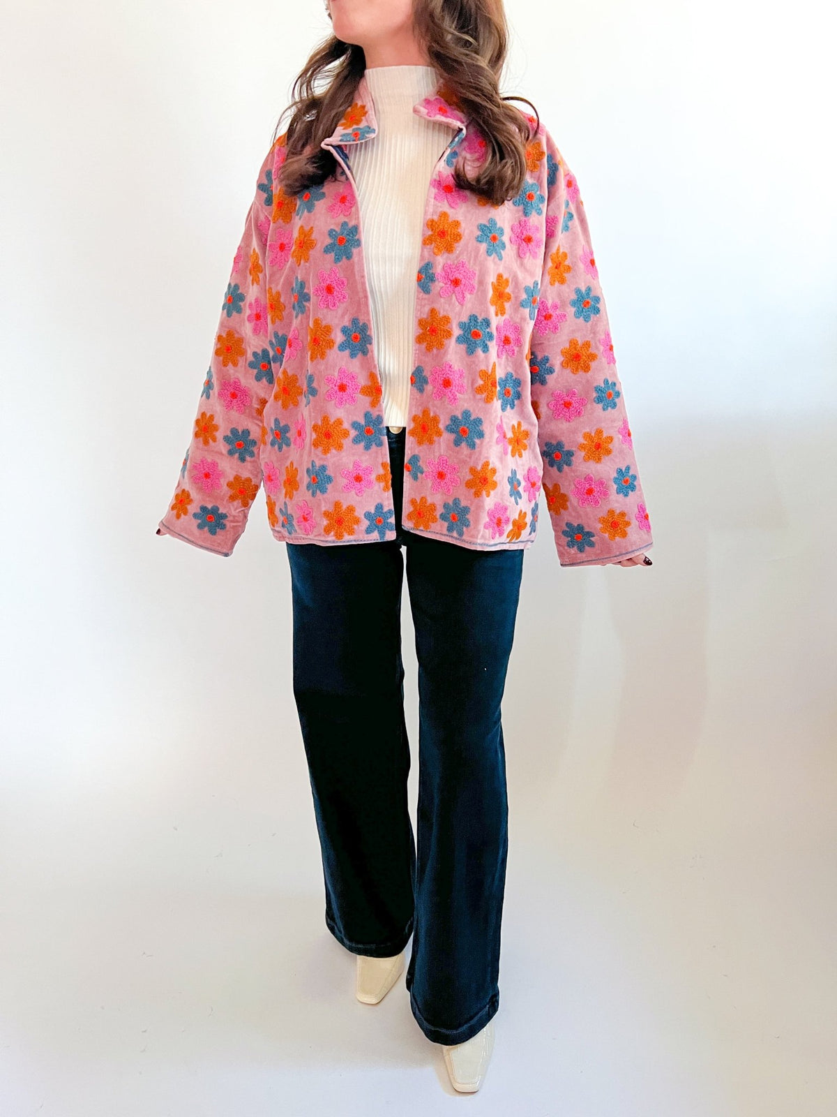 Wildflower Velvet Jacket - Swoon Boutique New Orleans
