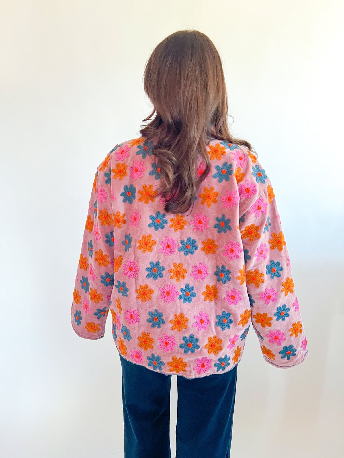 Wildflower Velvet Jacket - Swoon Boutique New Orleans