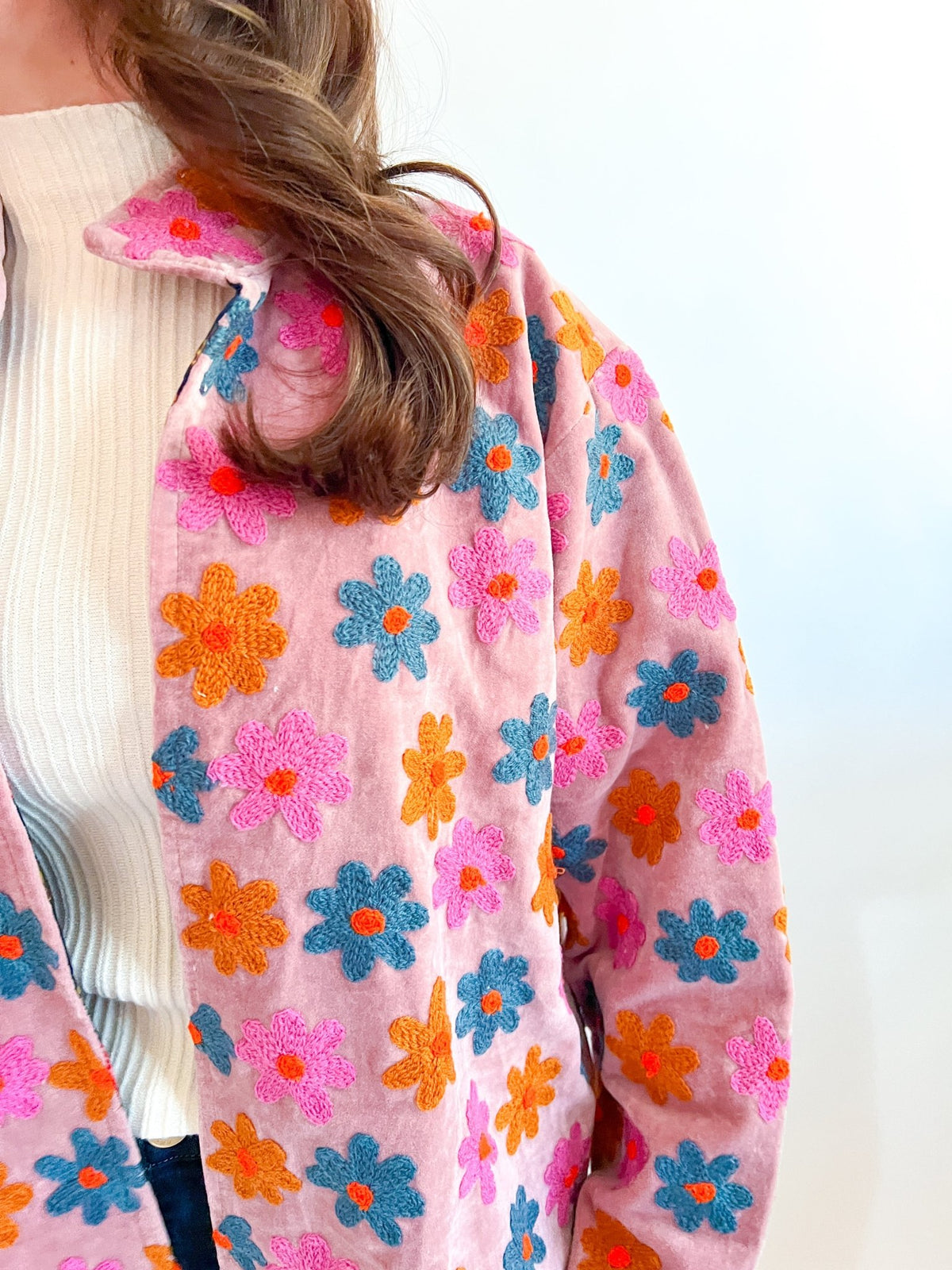 Wildflower Velvet Jacket - Swoon Boutique New Orleans
