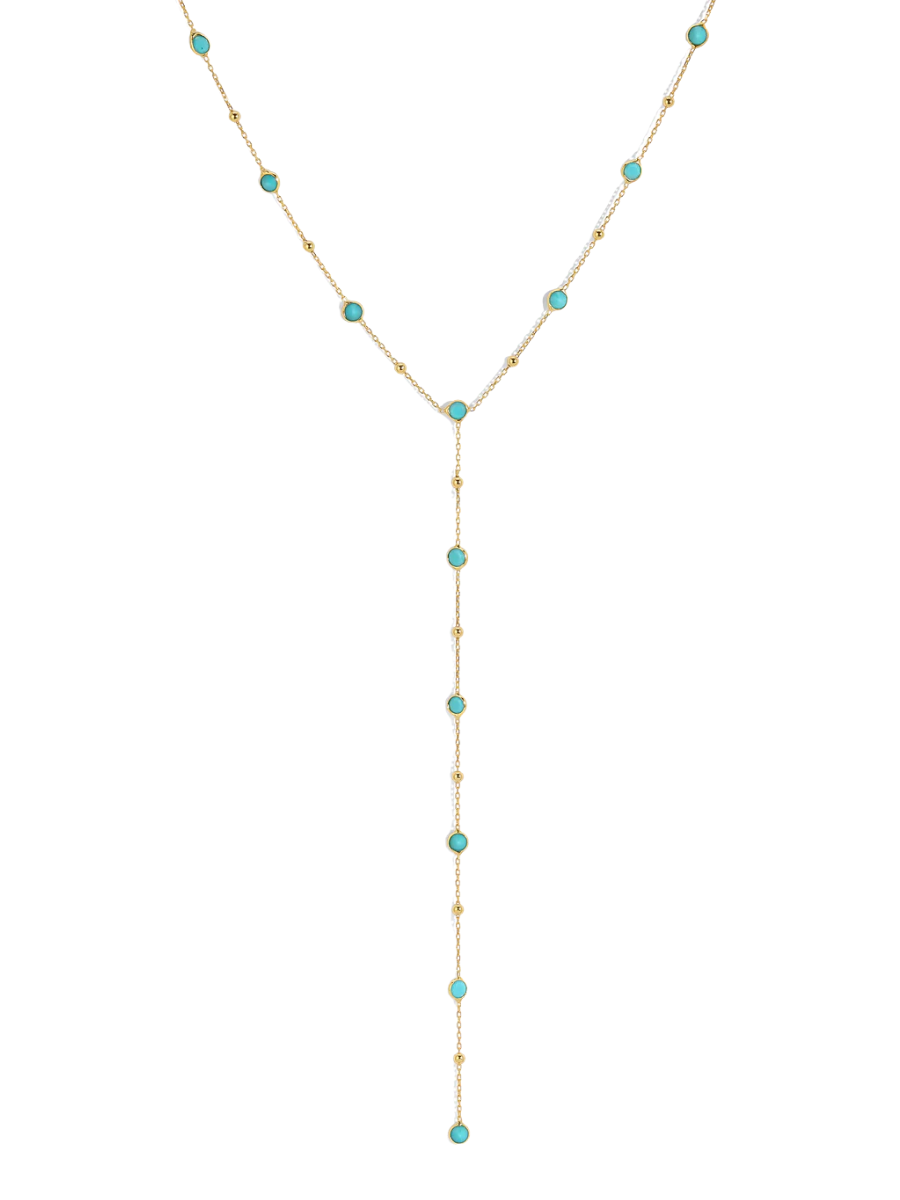 Bezel Gemstone Lariat
