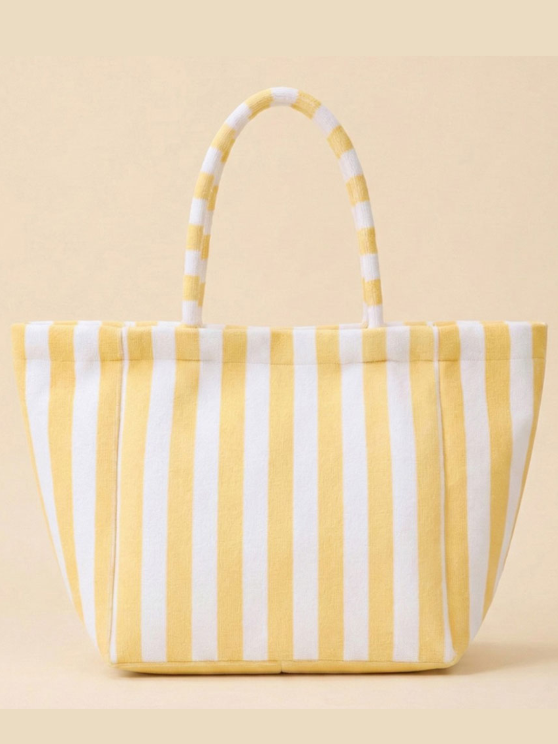 Striped Terry Tote Bag
