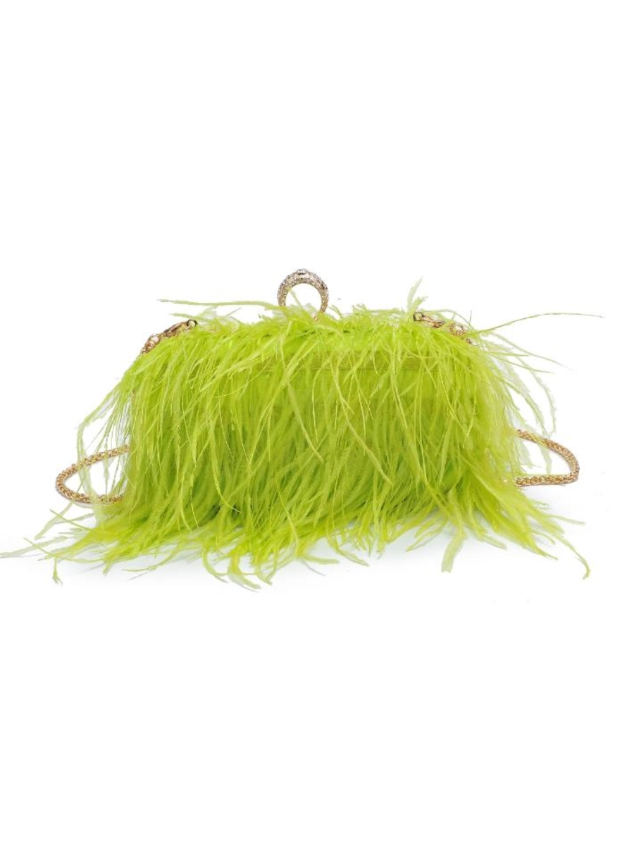 Harlow Feather Evening Bag