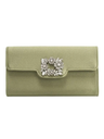Elodie Satin Floral Clasp Clutch