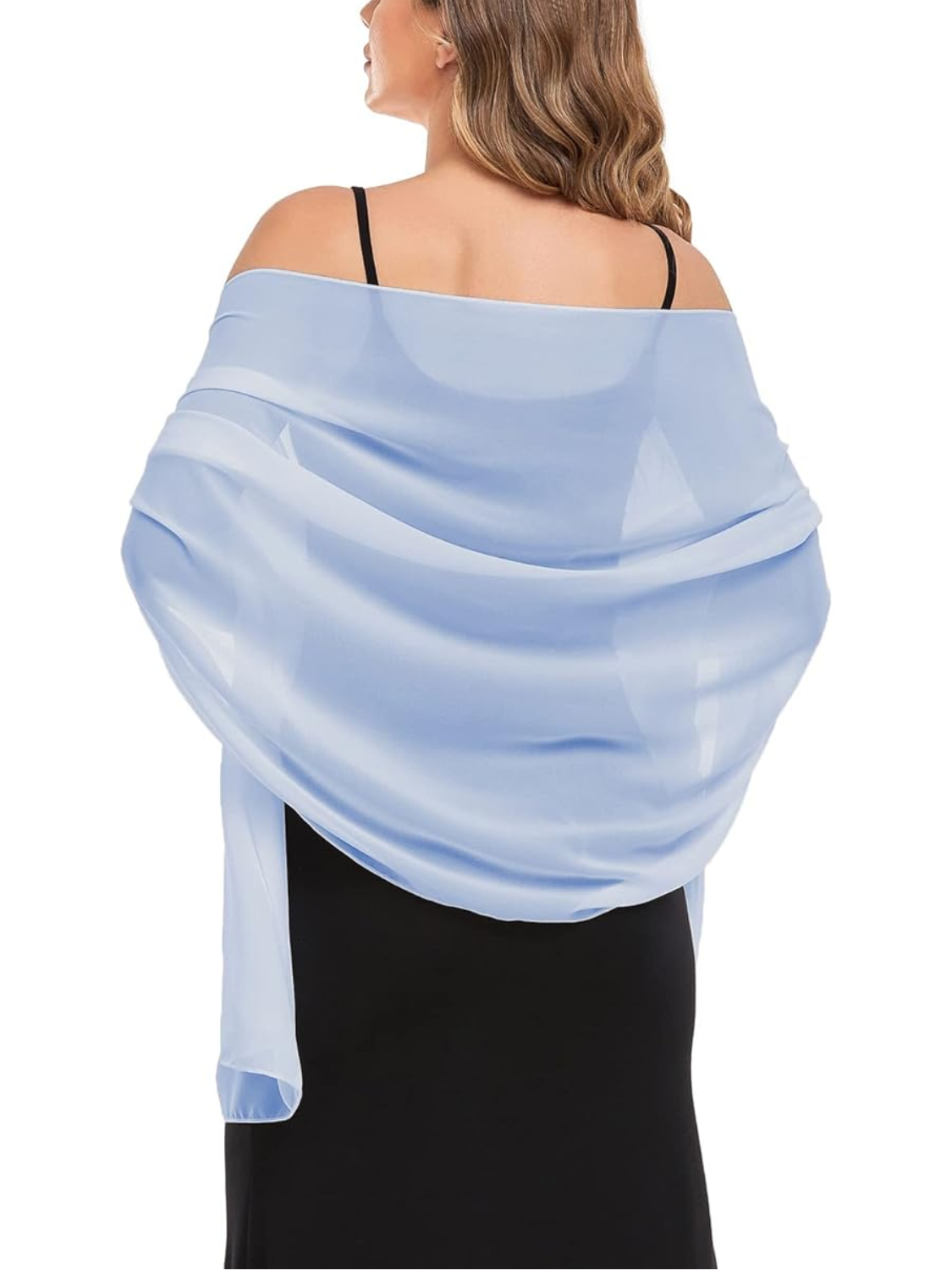 Chiffon Evening Wrap in soft lightweight chiffon for special occasion dressing