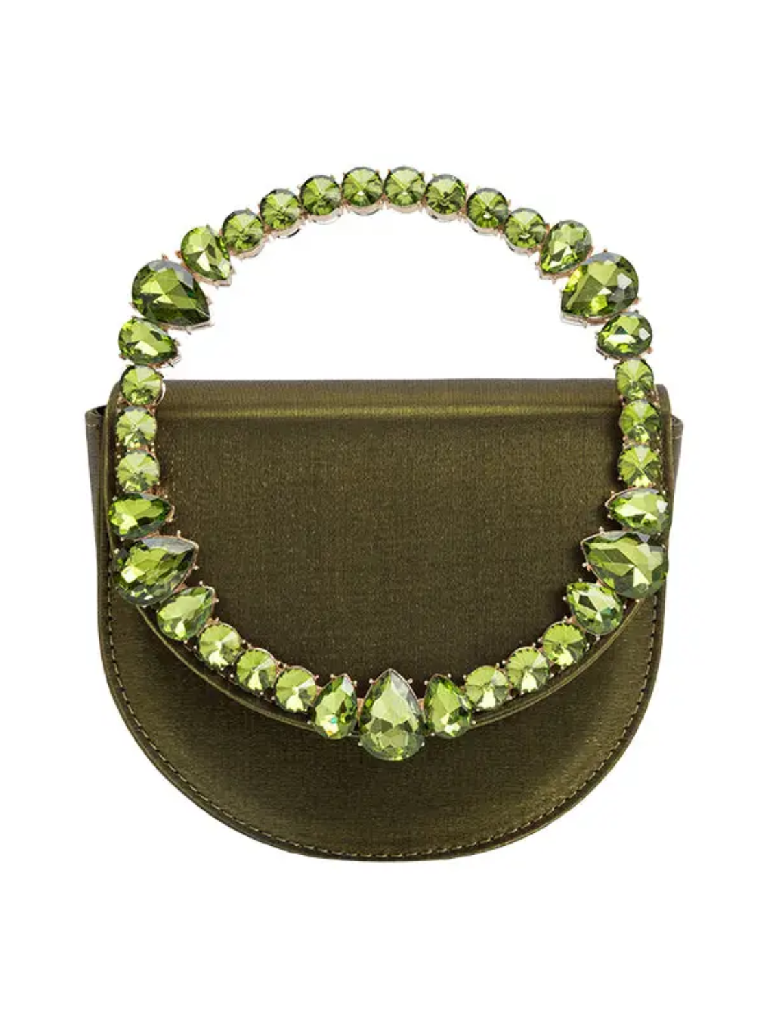 Trudie Satin Crystal Handle Bag