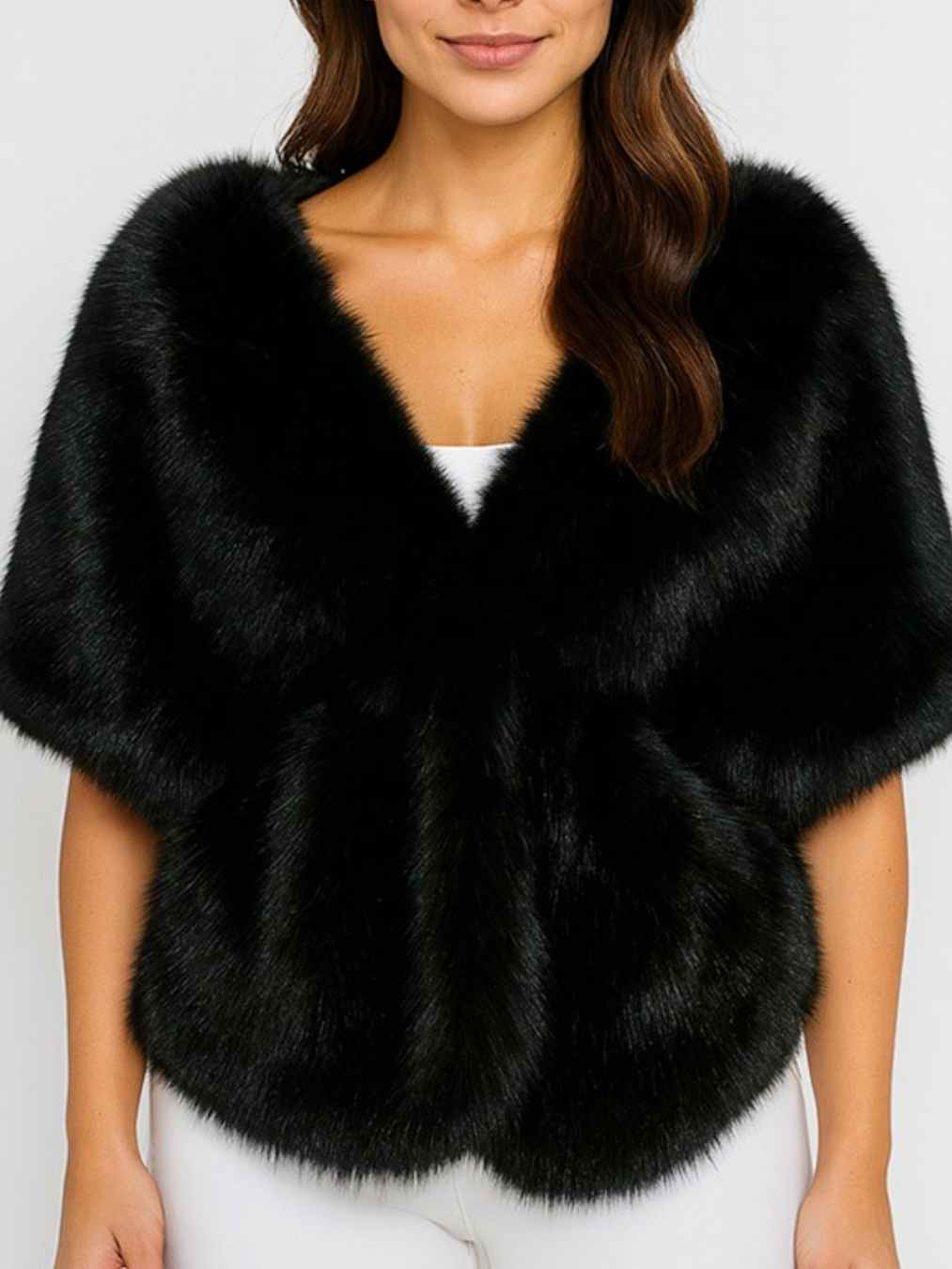 Faux Fur Shawl Wrap