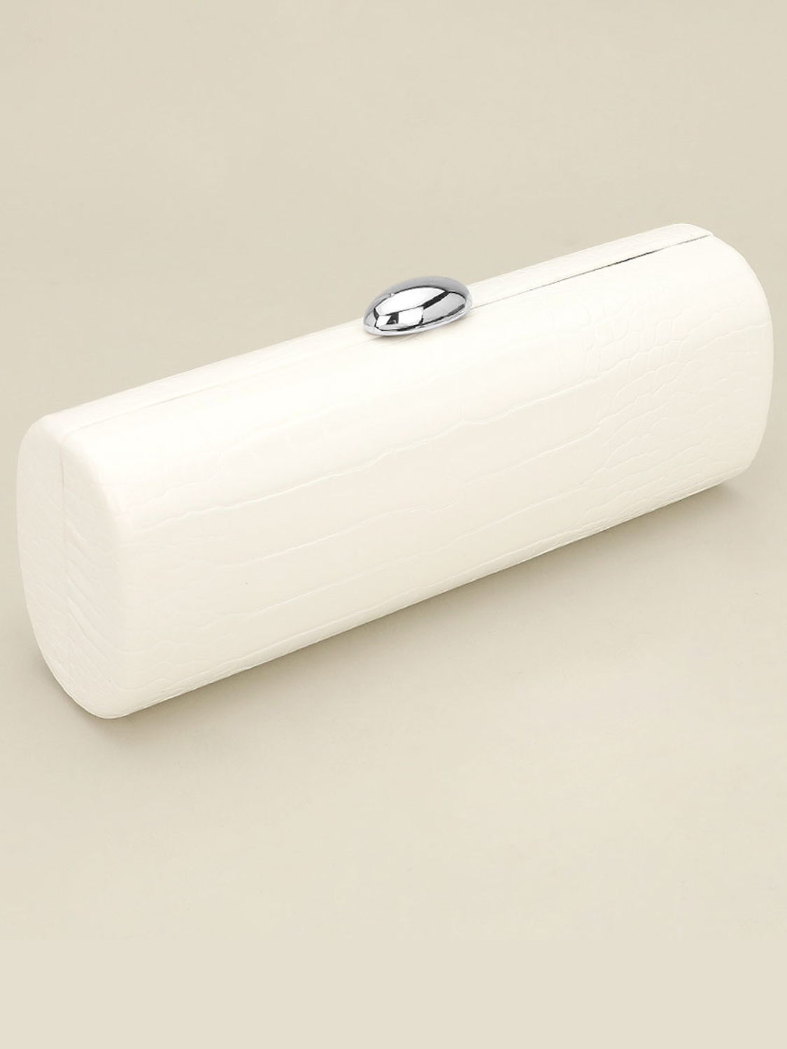 Faux Leather Textured Pattern Clutch Evening Bag