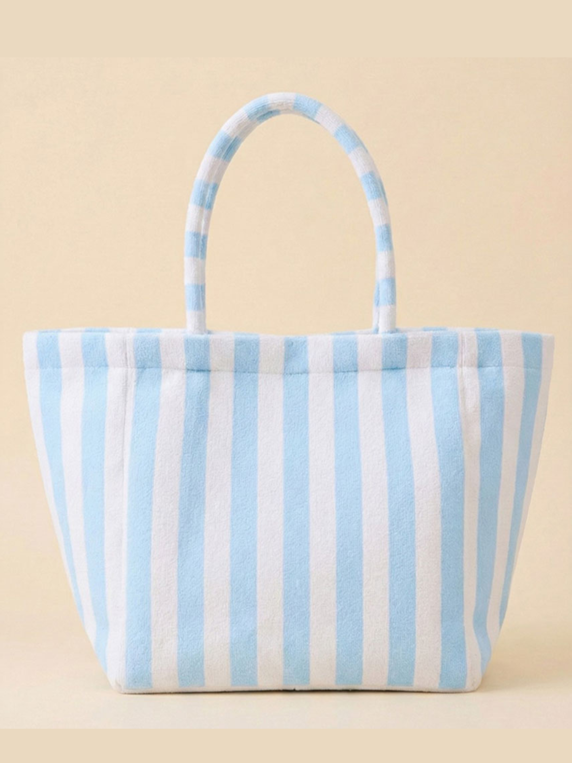 Striped Terry Tote Bag