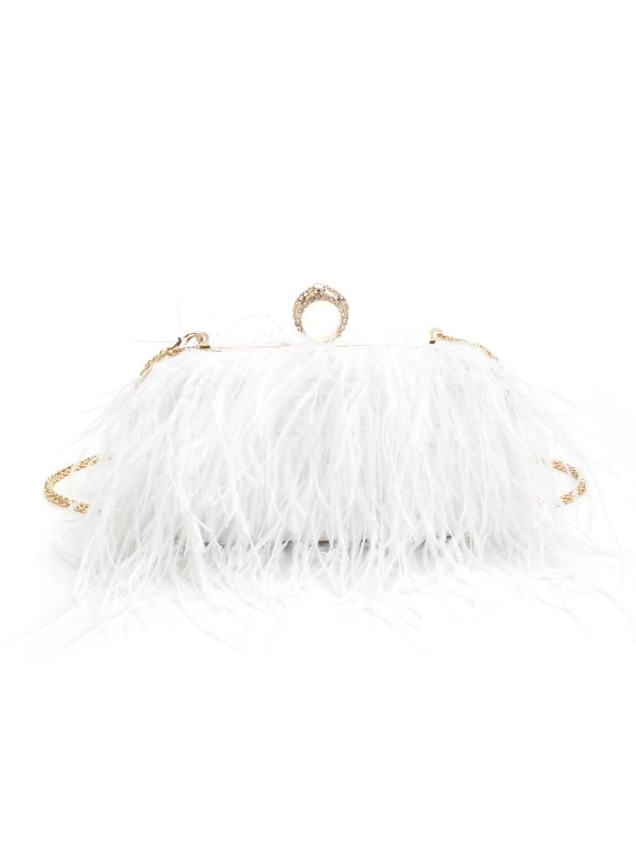 Harlow Feather Evening Bag