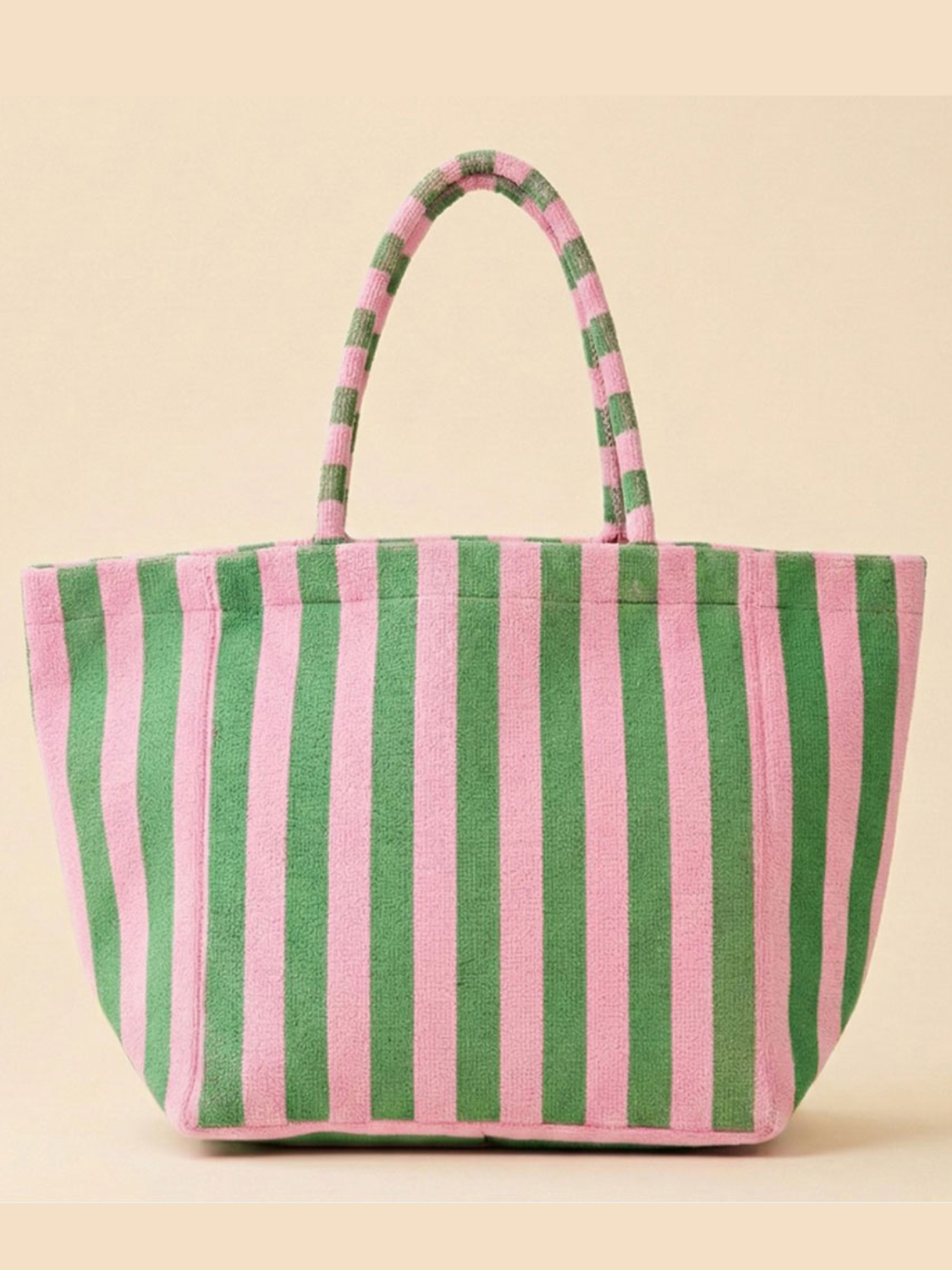 Striped Terry Tote Bag
