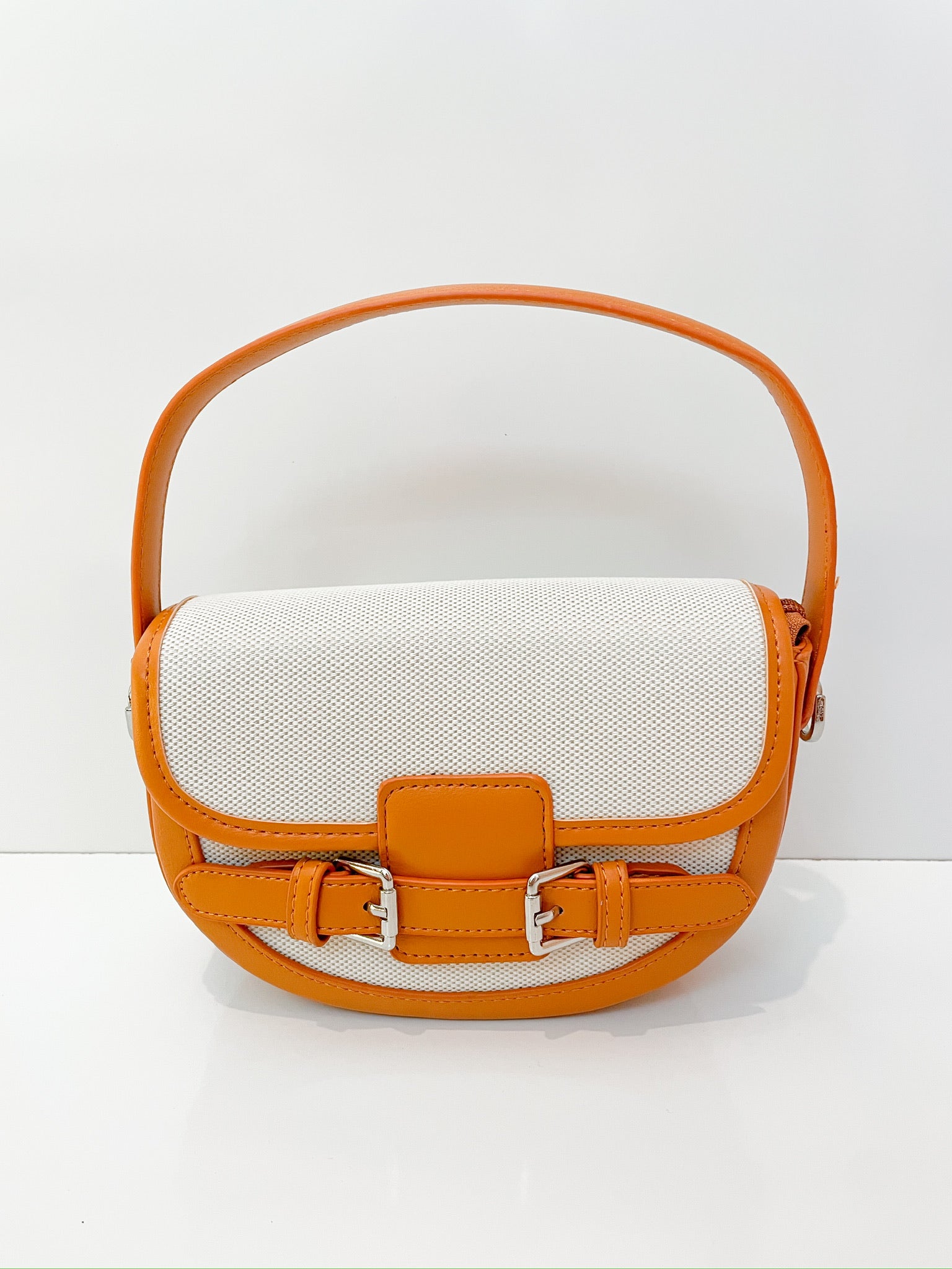 Buckle Canva Crossbody Bag