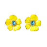 Handpainted Small Flower Earrings