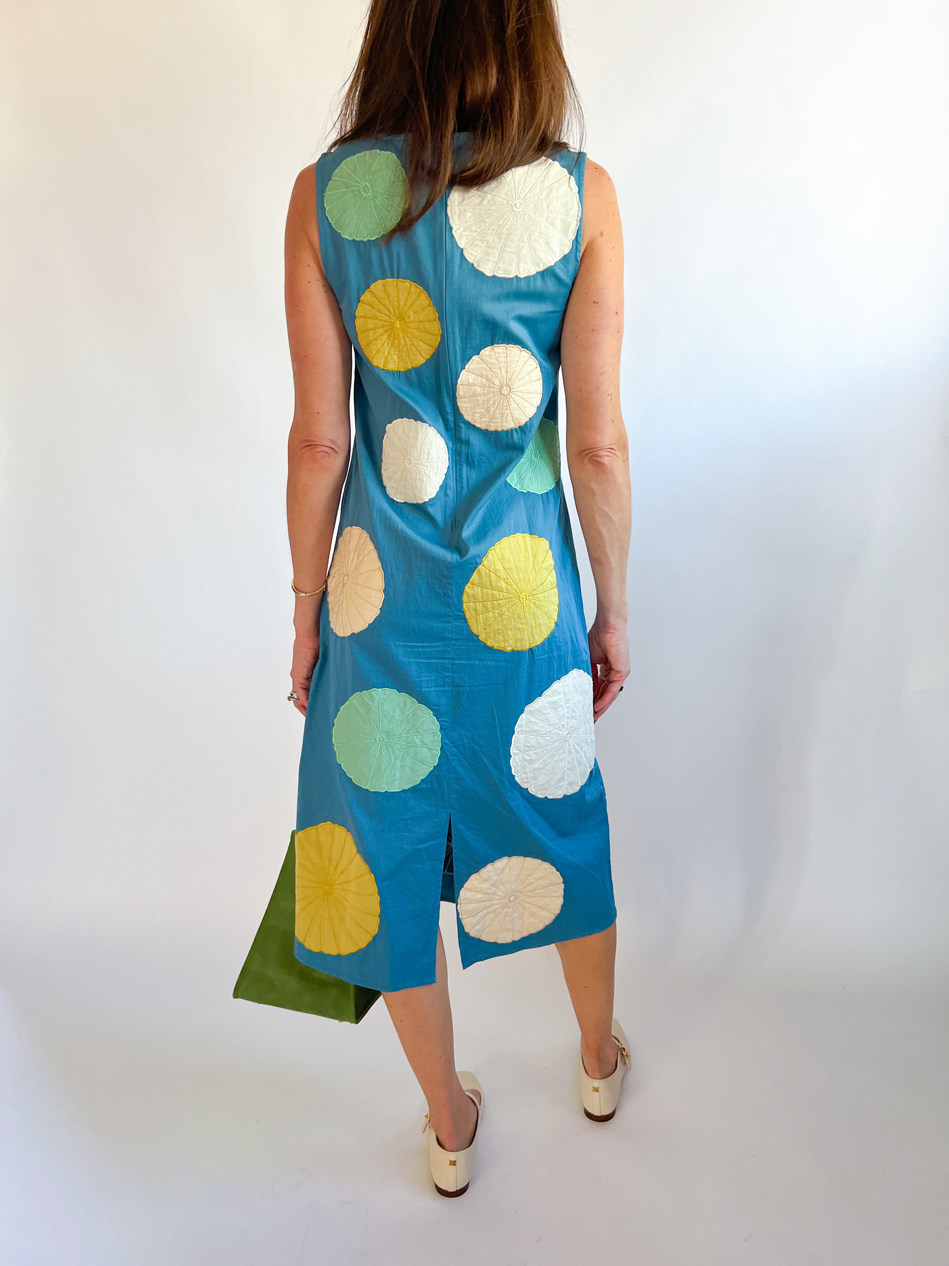blue mosaic dress Greetings From the Coast Blue Multi Cotton Tropical Mosaic Print Mini Dress
