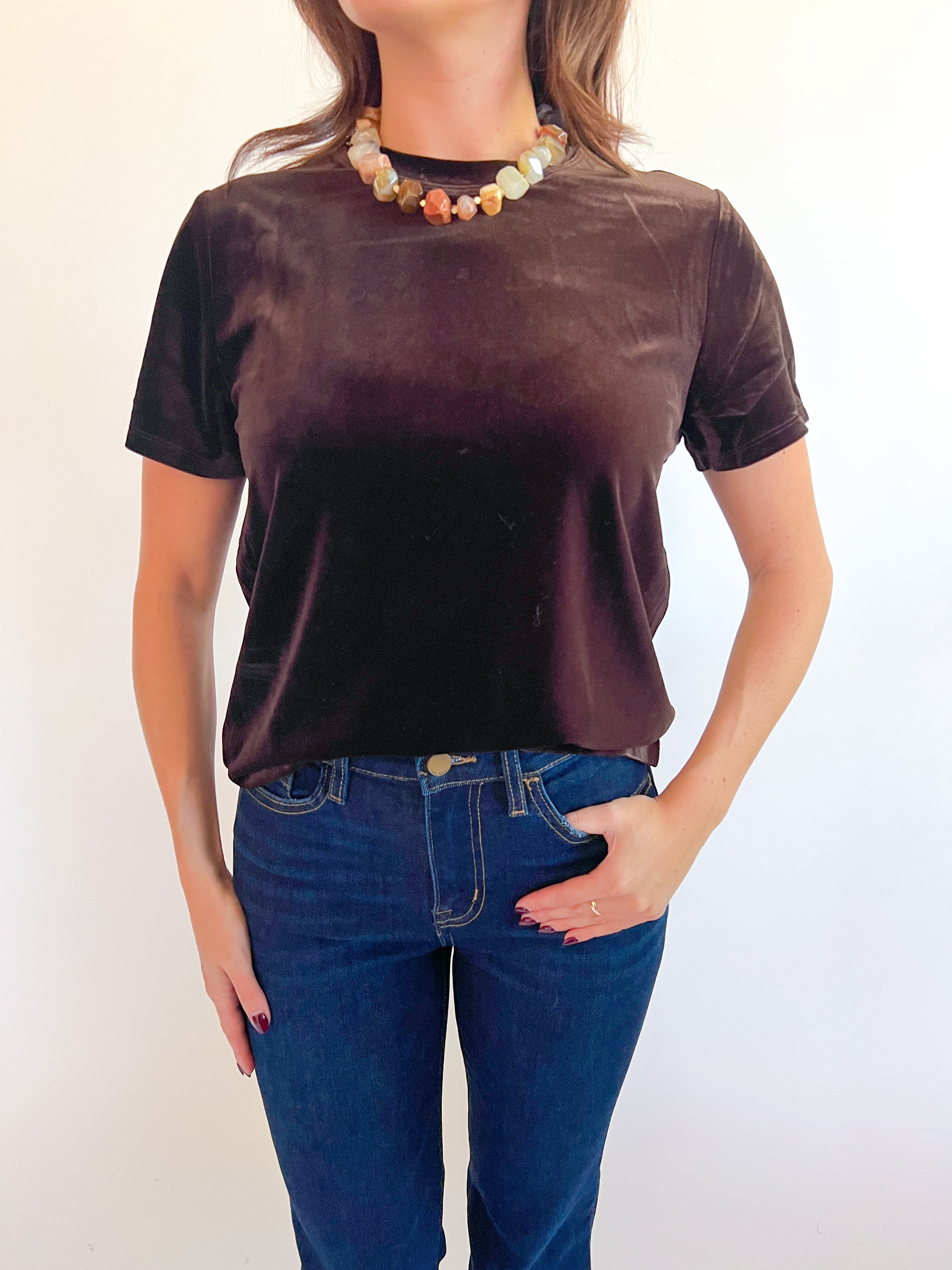 Meesha Velvet Top
