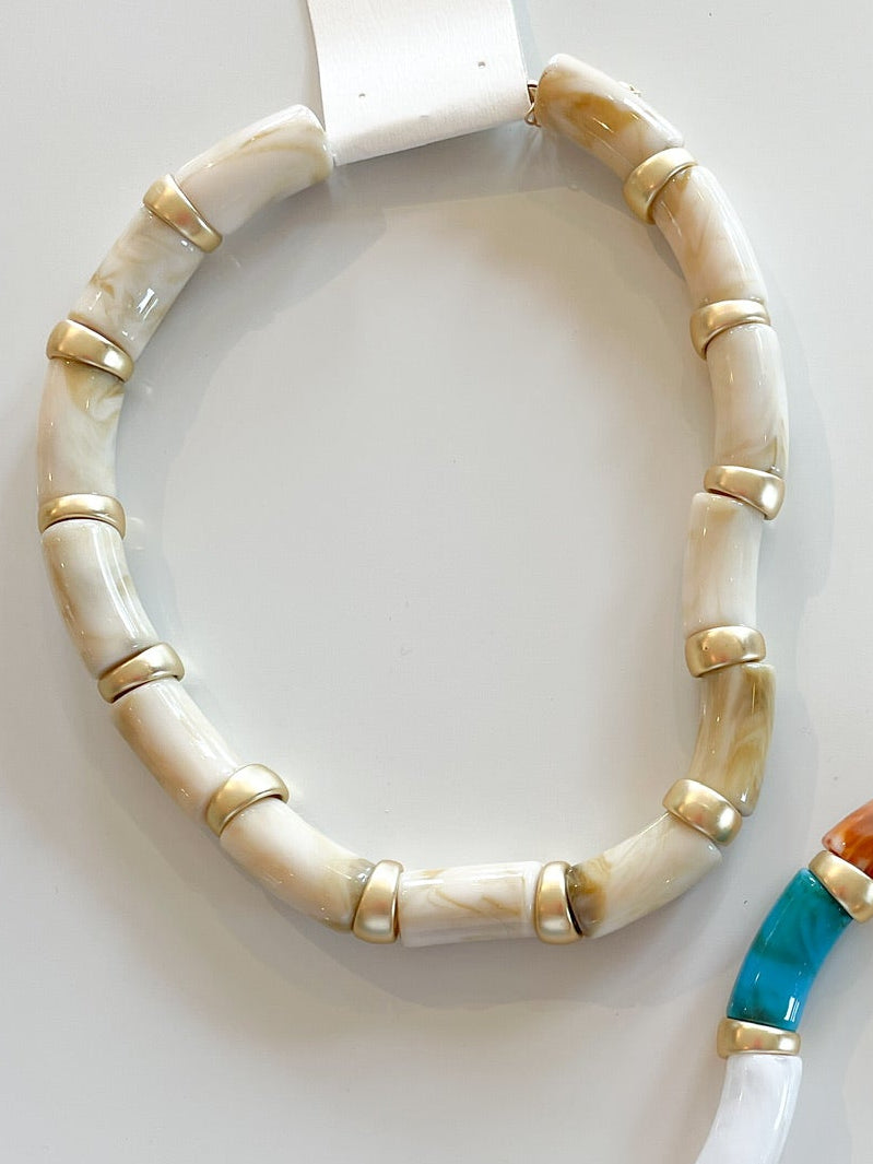 Wavy Beaded Necklace