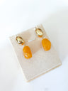 Acrylic & Gold Dangle Earring