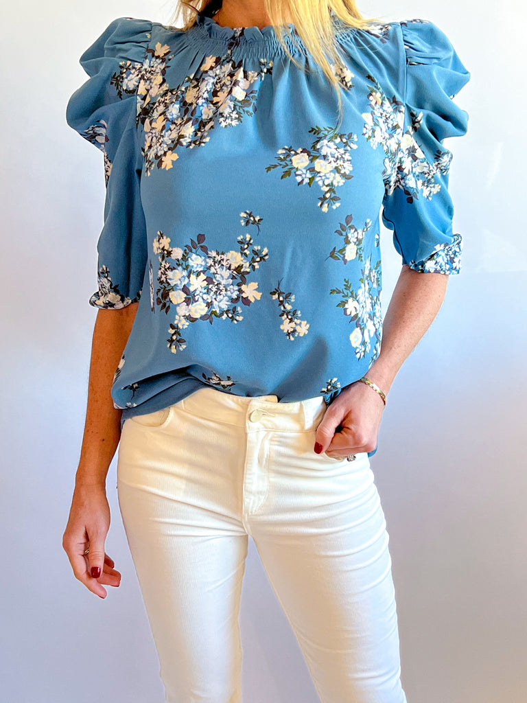 Satin Puff Sleeve Top – Swoon Boutique New Orleans
