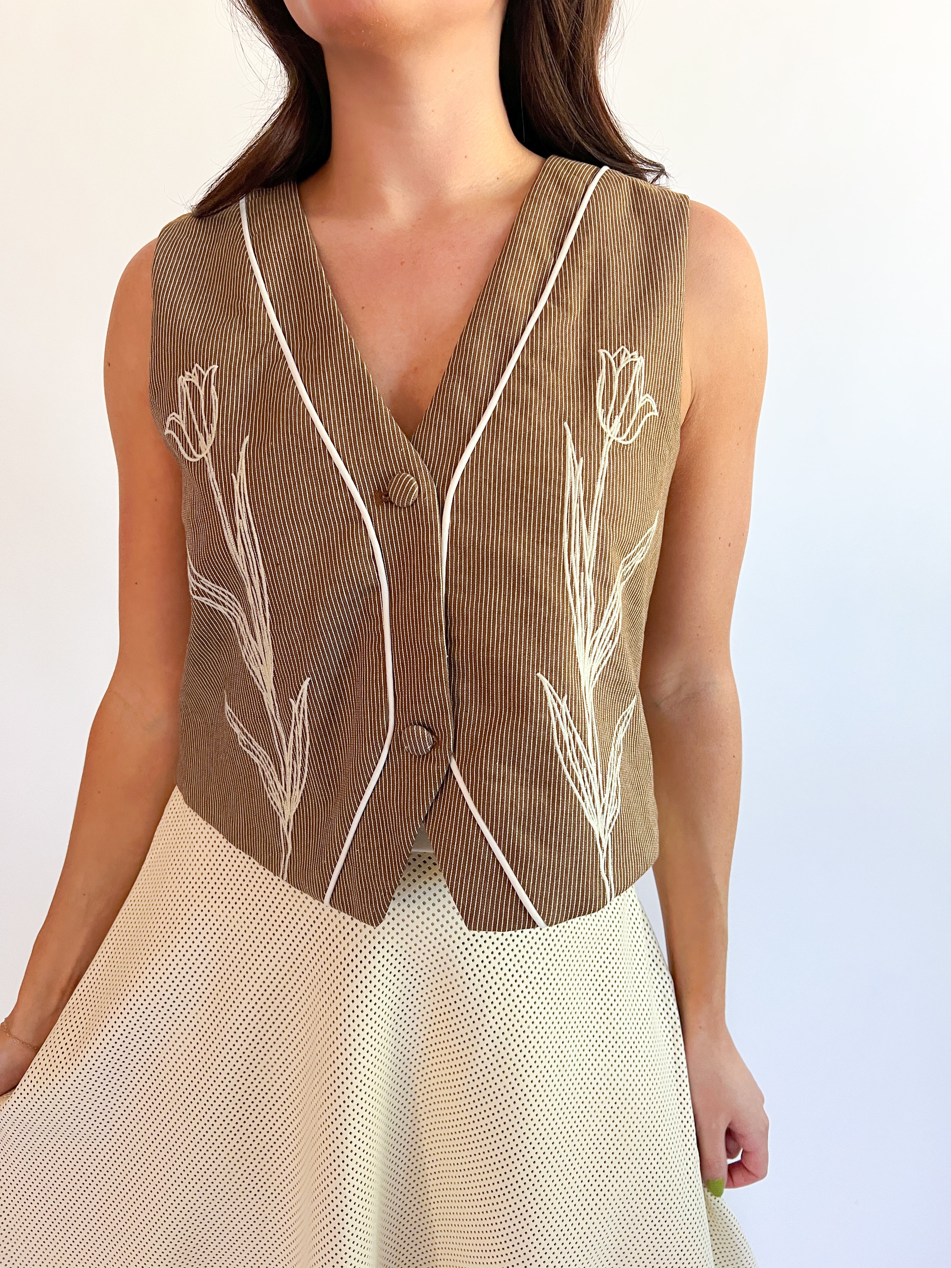 Estonia Embroidered Vest