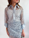 Sheer Sequin Shirt