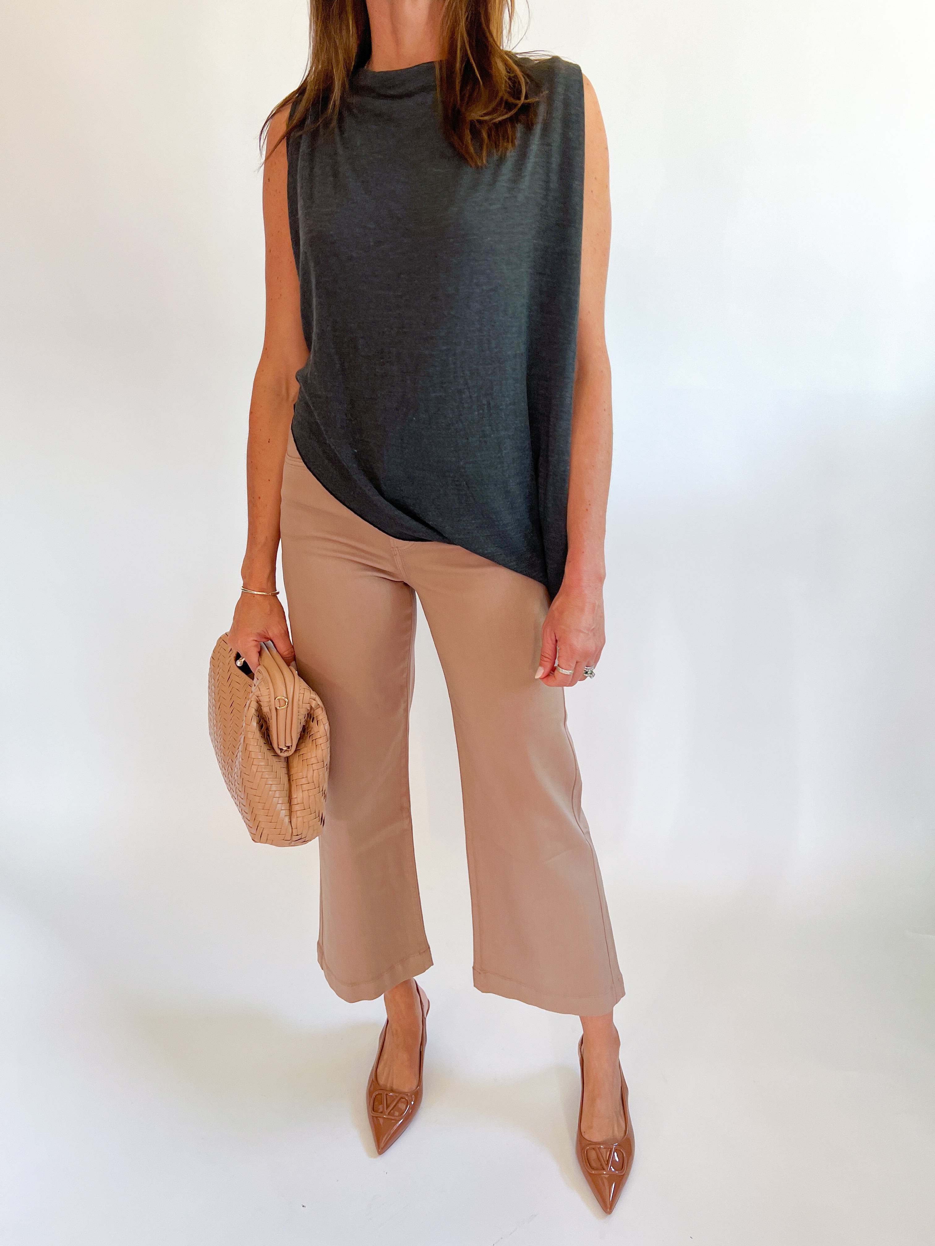 トップス Asymmetrical Draping Bare Top Draped Asymmetric Top – Swoon Boutique New Orleans