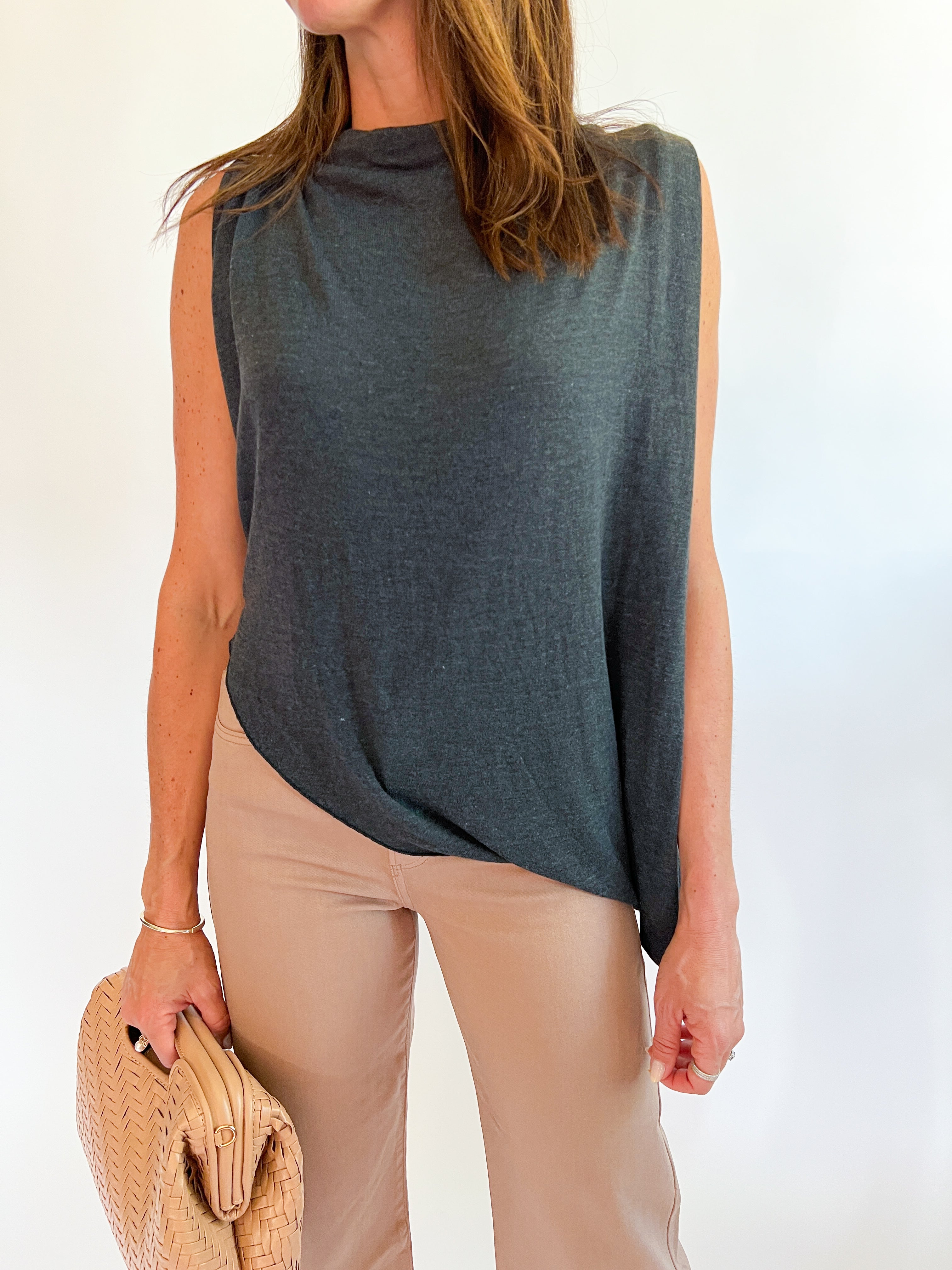 Draped Asymmetric Top – Swoon Boutique New Orleans