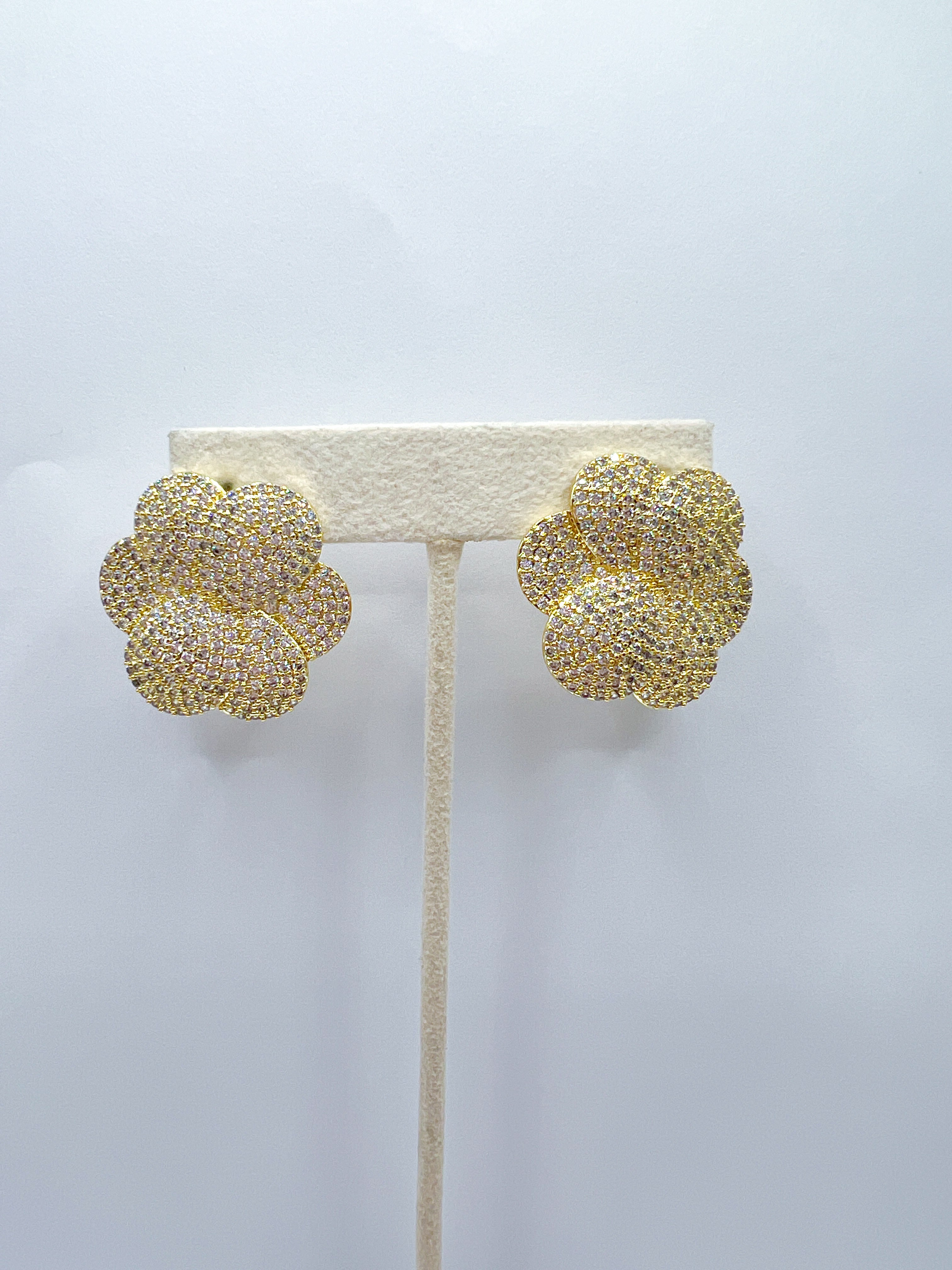 Pave Bloom Studs