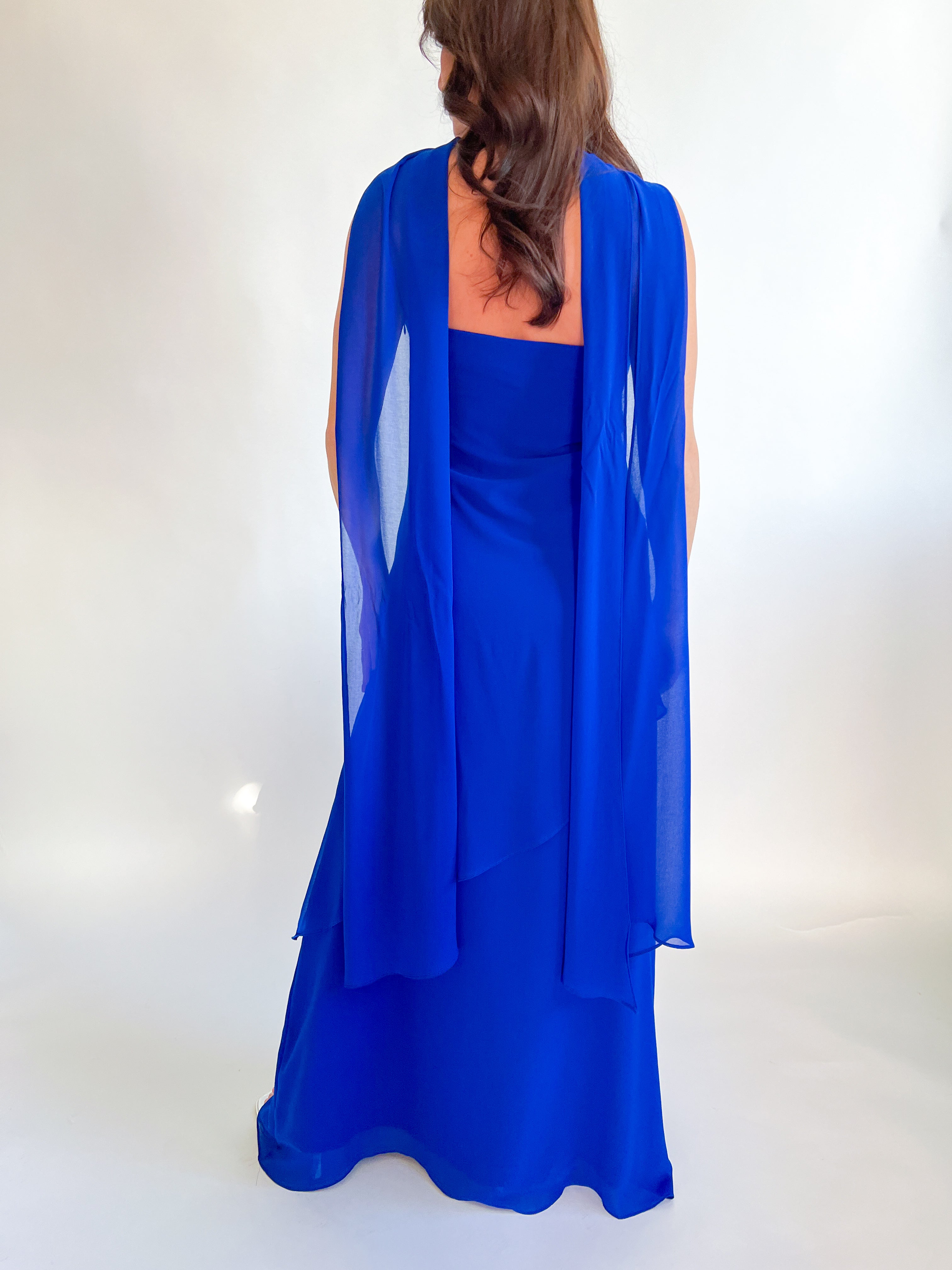Azure Coast Scarf Dress Blue / L Azure Coast Scarf Dress Blue / L