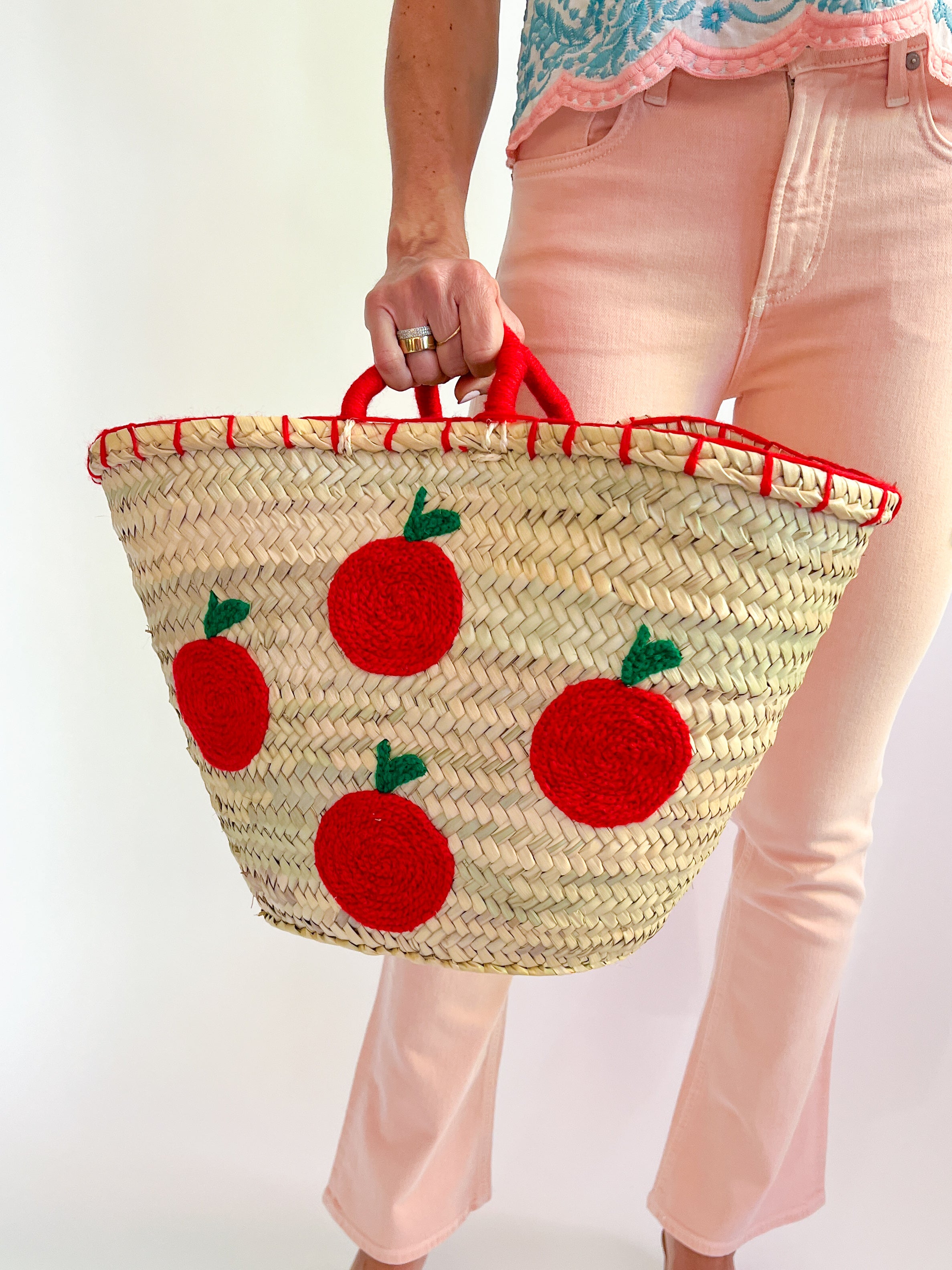 Fruit Handmade Straw Bag