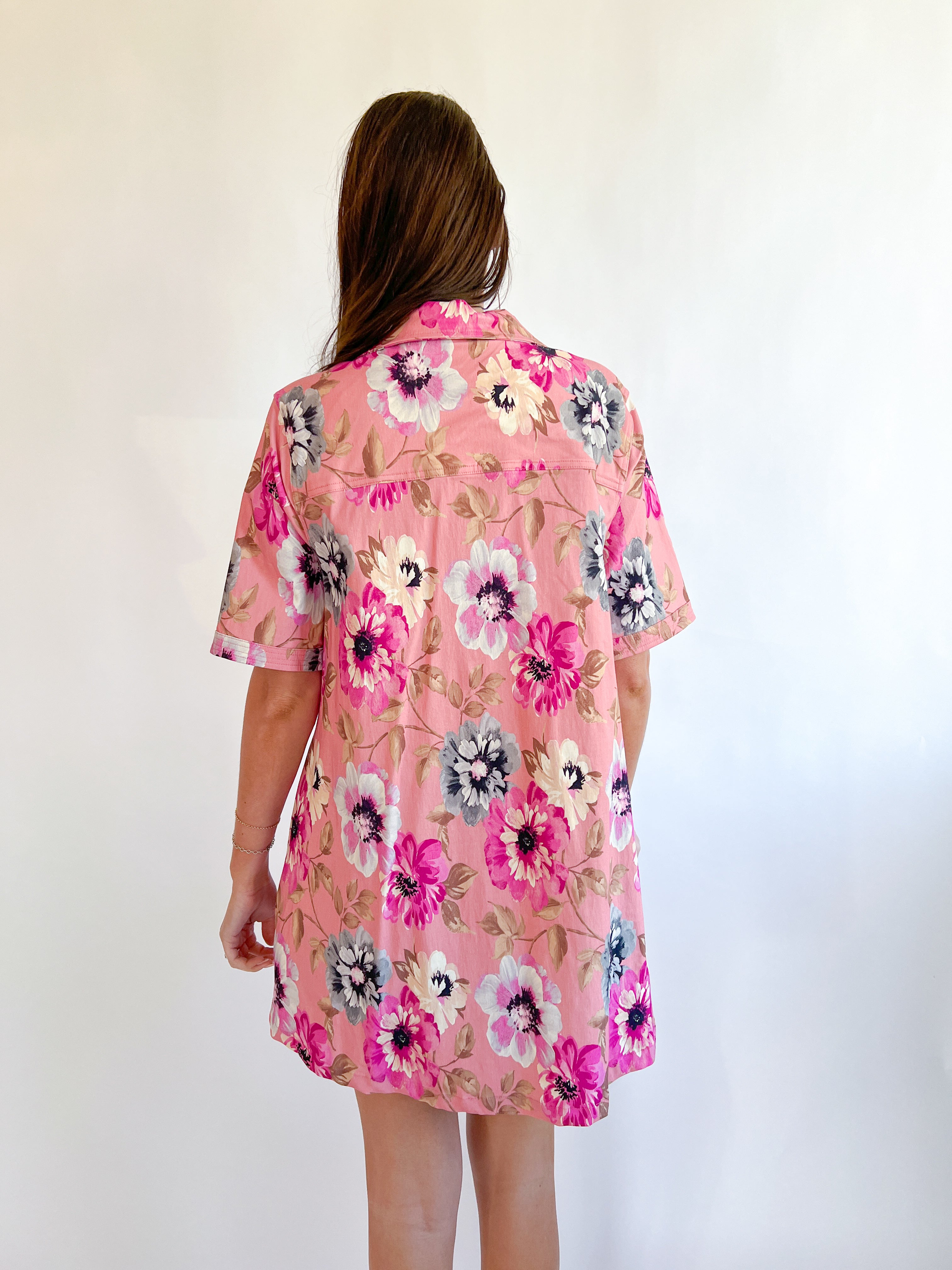 pink floral shift dress Alie Street Pippa Shift Dress Fuchsia Florals