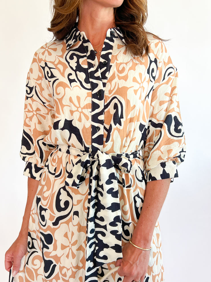 a woman wearing a dress