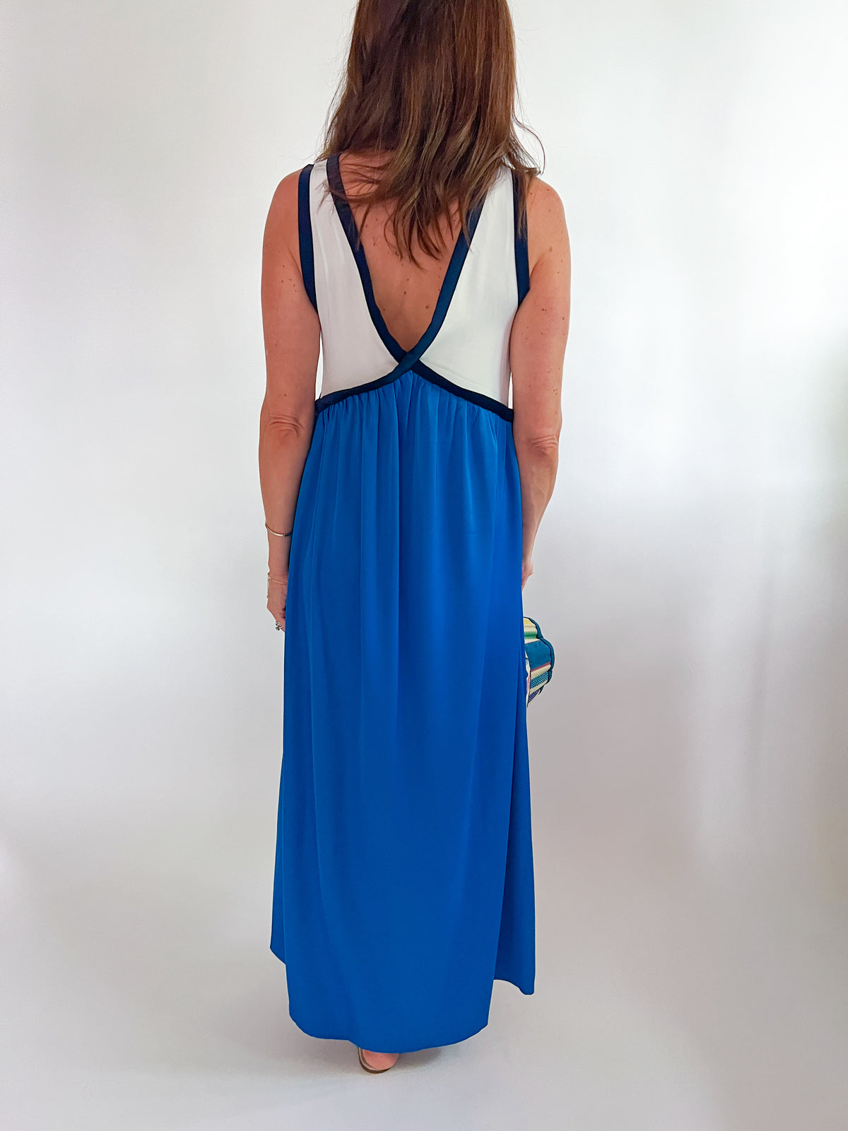 sleeveless empire waist dress Elegant A-Line Empire Waist Midi Length Chiffon Sequin Dresses Sleevel