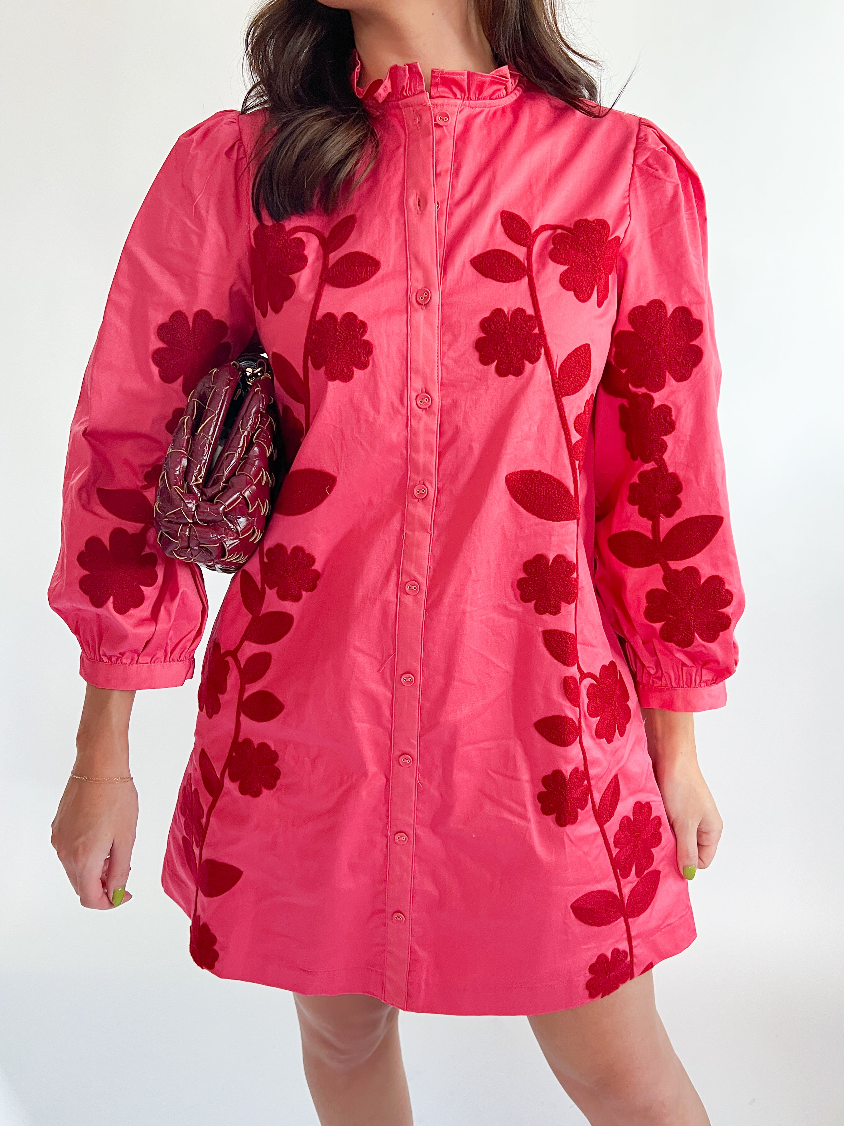 Serena Flower Mini Dress