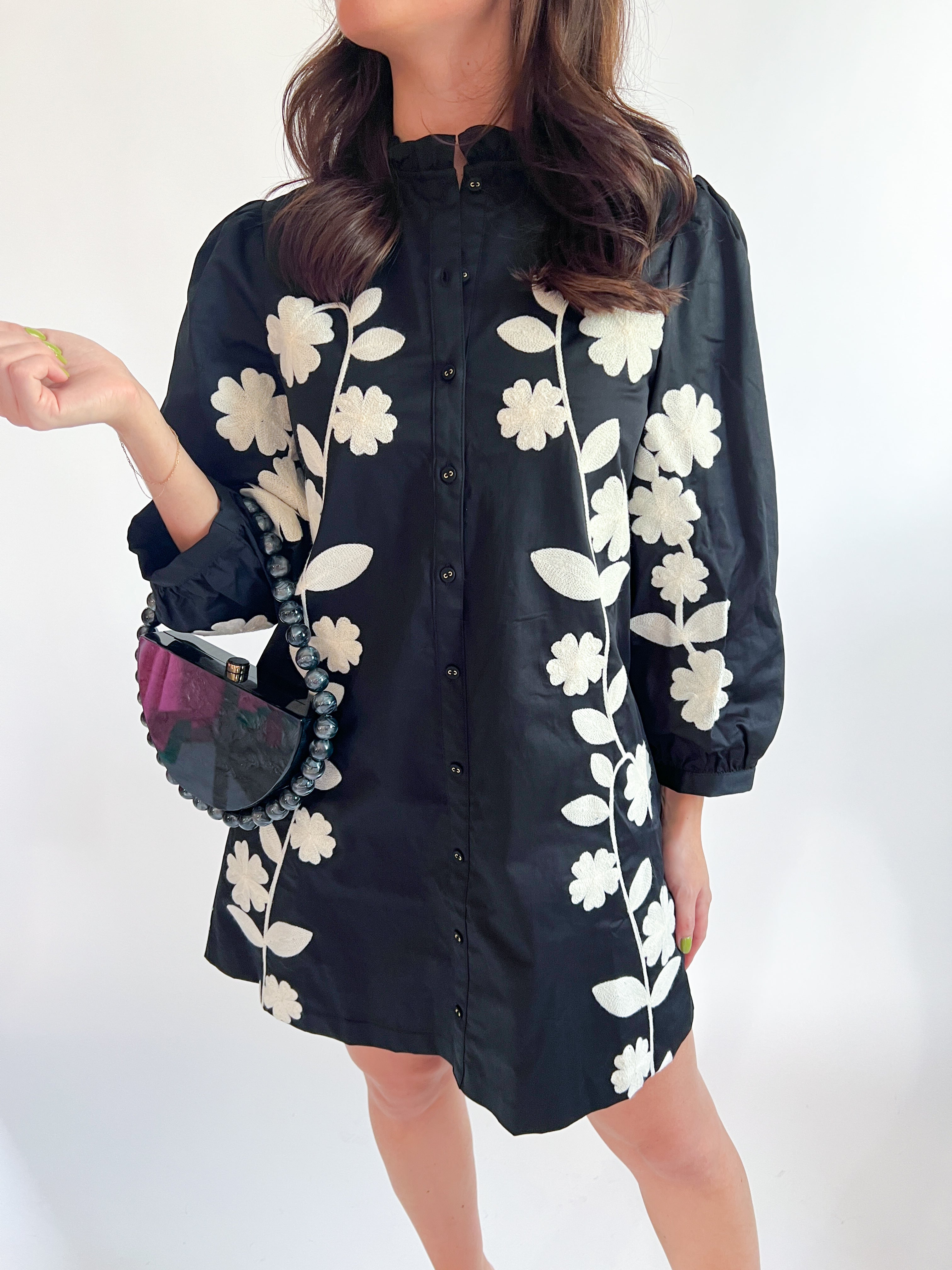 Serena Flower Mini Dress