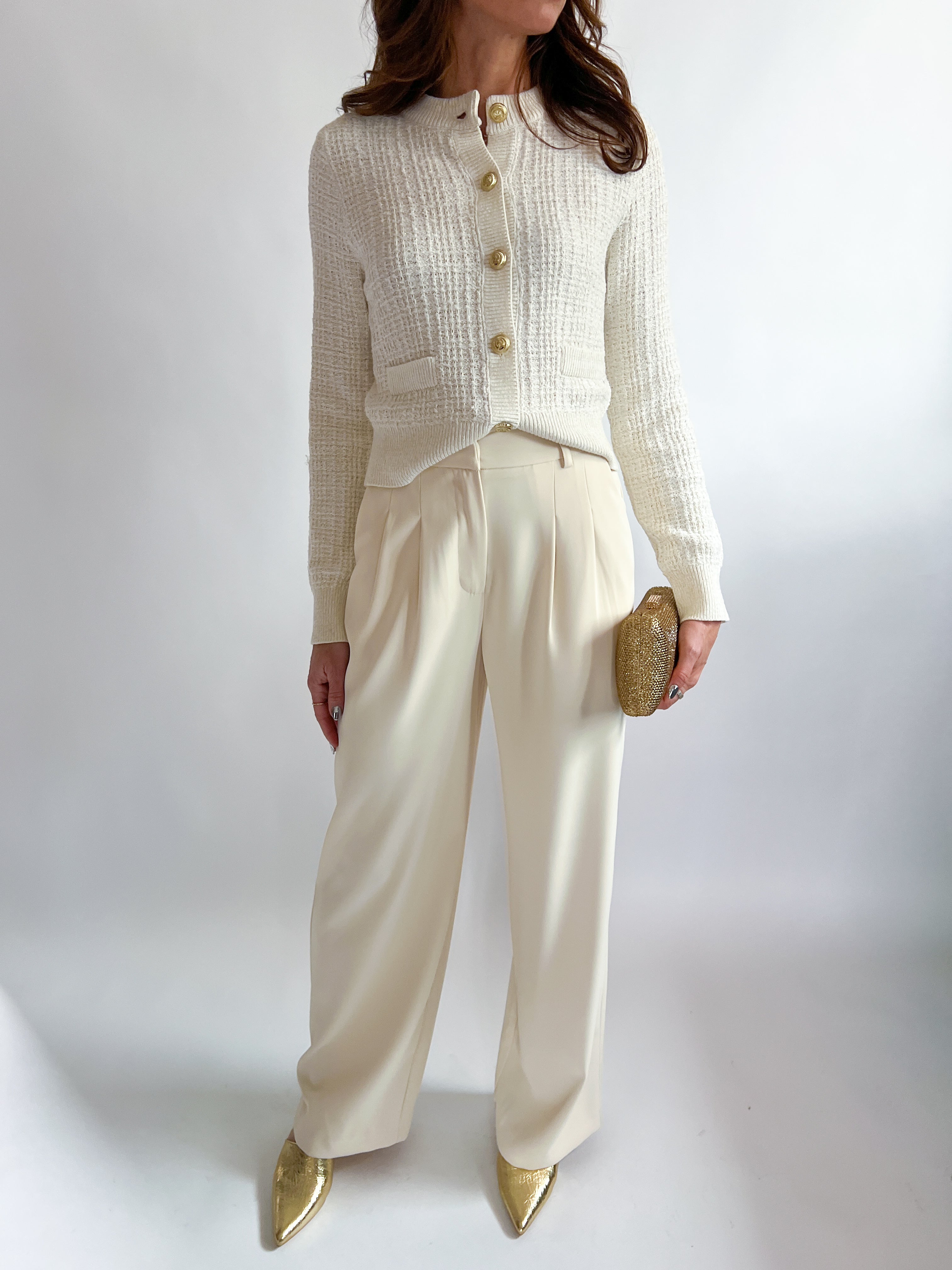 Classic Cream Harrie Suiting Trouser