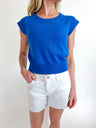 Cap Sleeve Knit Top