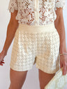 Vegan Eyelet Shorts