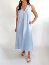 Clara Collared A-Line Maxi Dress