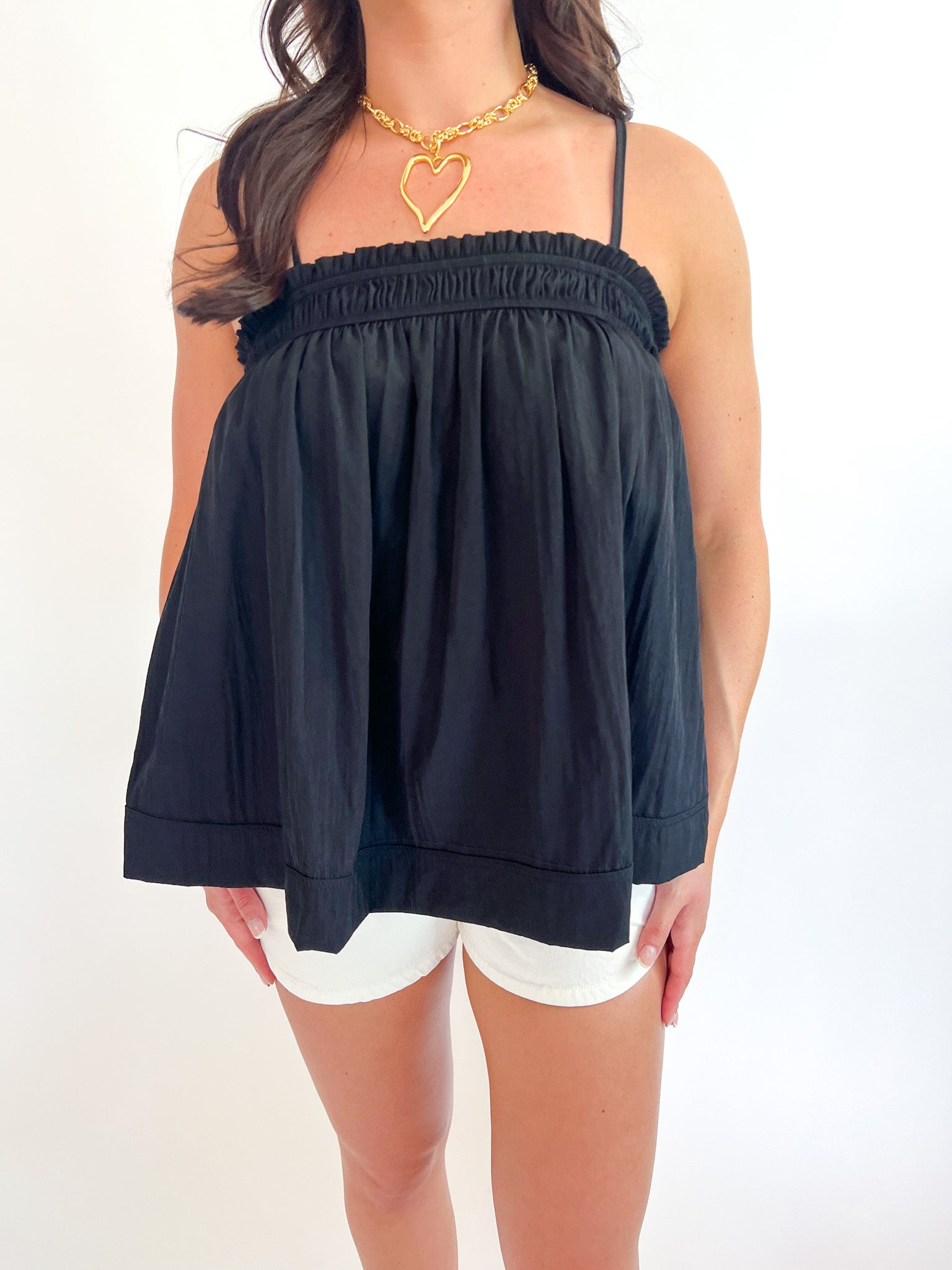 Smocked Flowy Tank Top