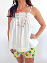 Smocked Flowy Tank Top