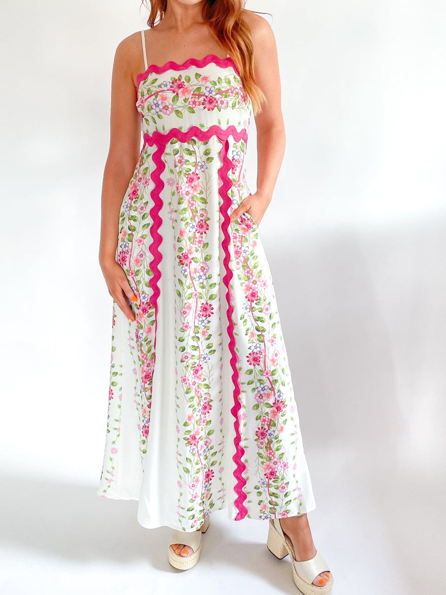 Ric Rac Hung Floral Maxi Dress Swoon Boutique New Orleans