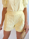 Vegan Eyelet Shorts